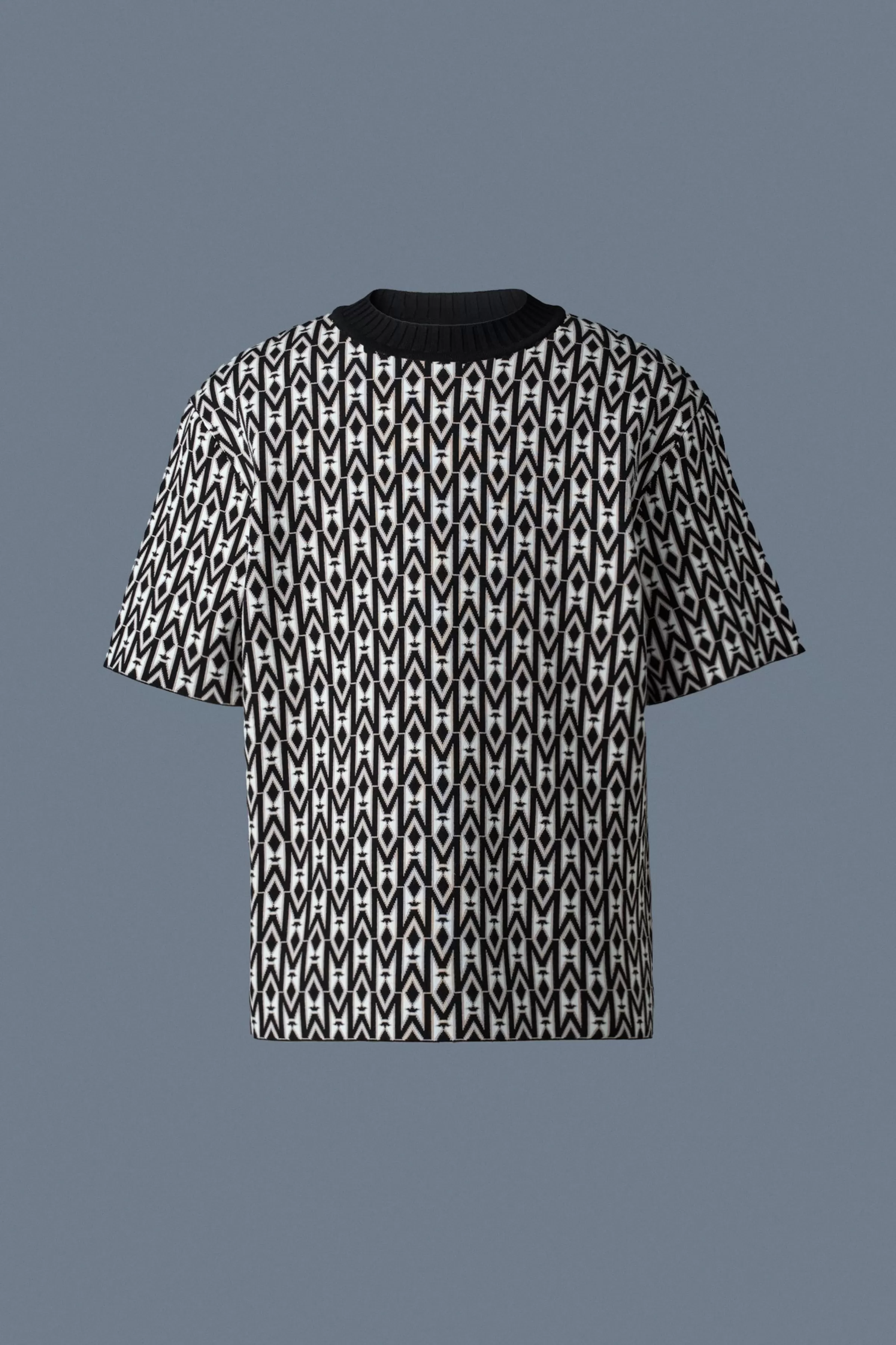 Abram-Mg, Jacquard Monogram Knit Top | ® US | Mackage Store