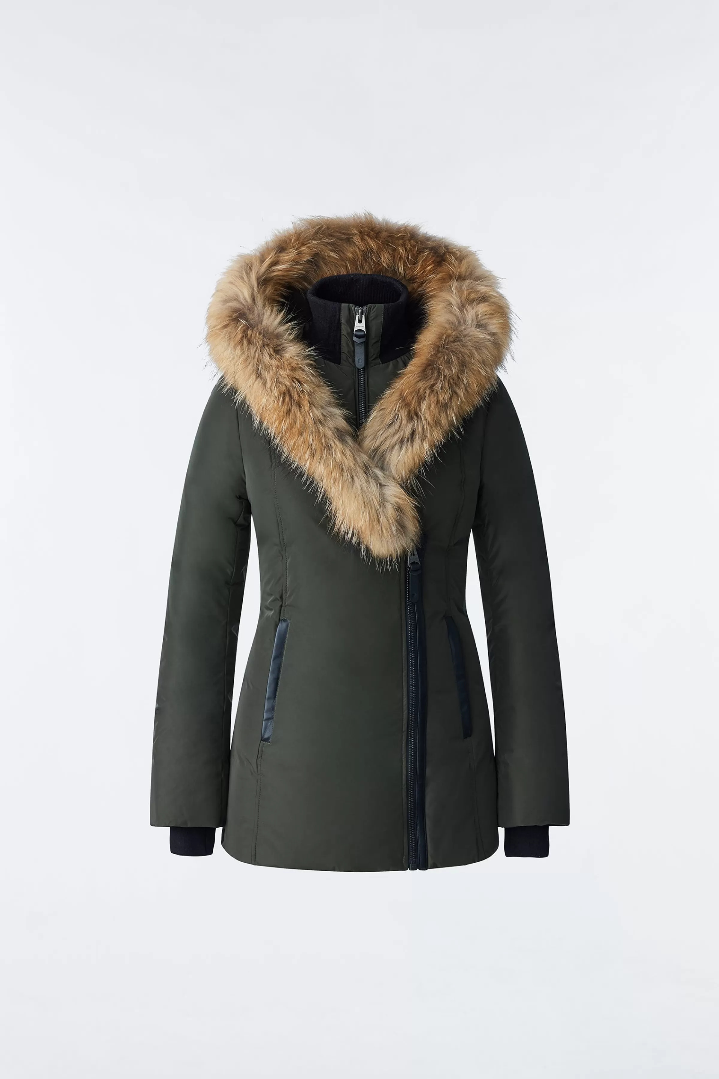 Adali, Down Coat With Natural Fur Signature Collar For Ladies | ® US | Mackage Cheap