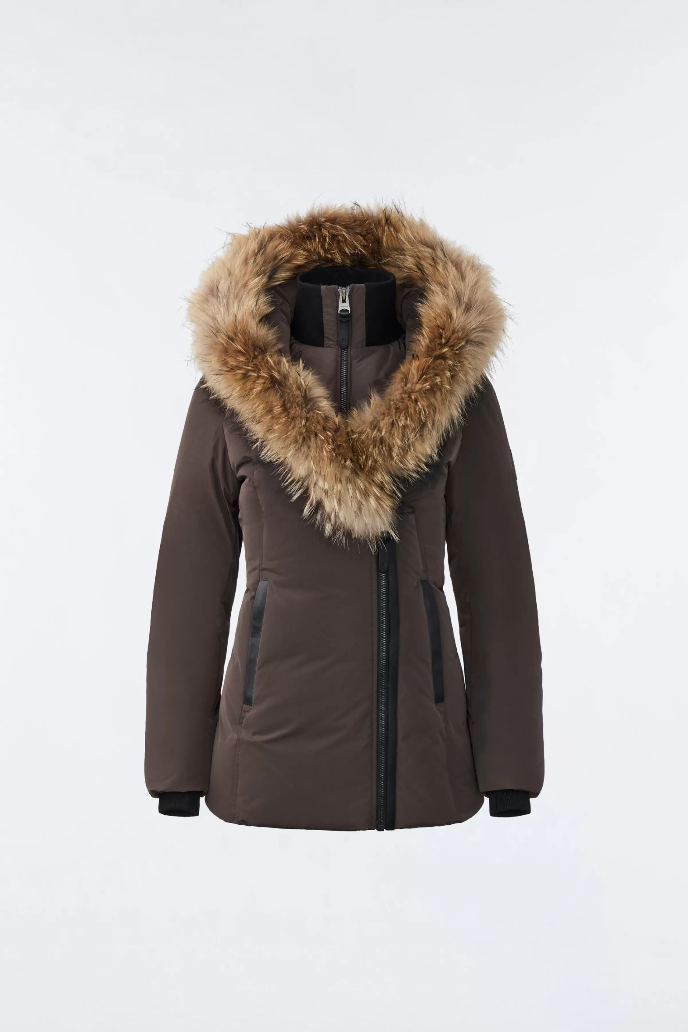 Adali, Down Coat With Natural Fur Signature Collar For Ladies | ® US | Mackage Best