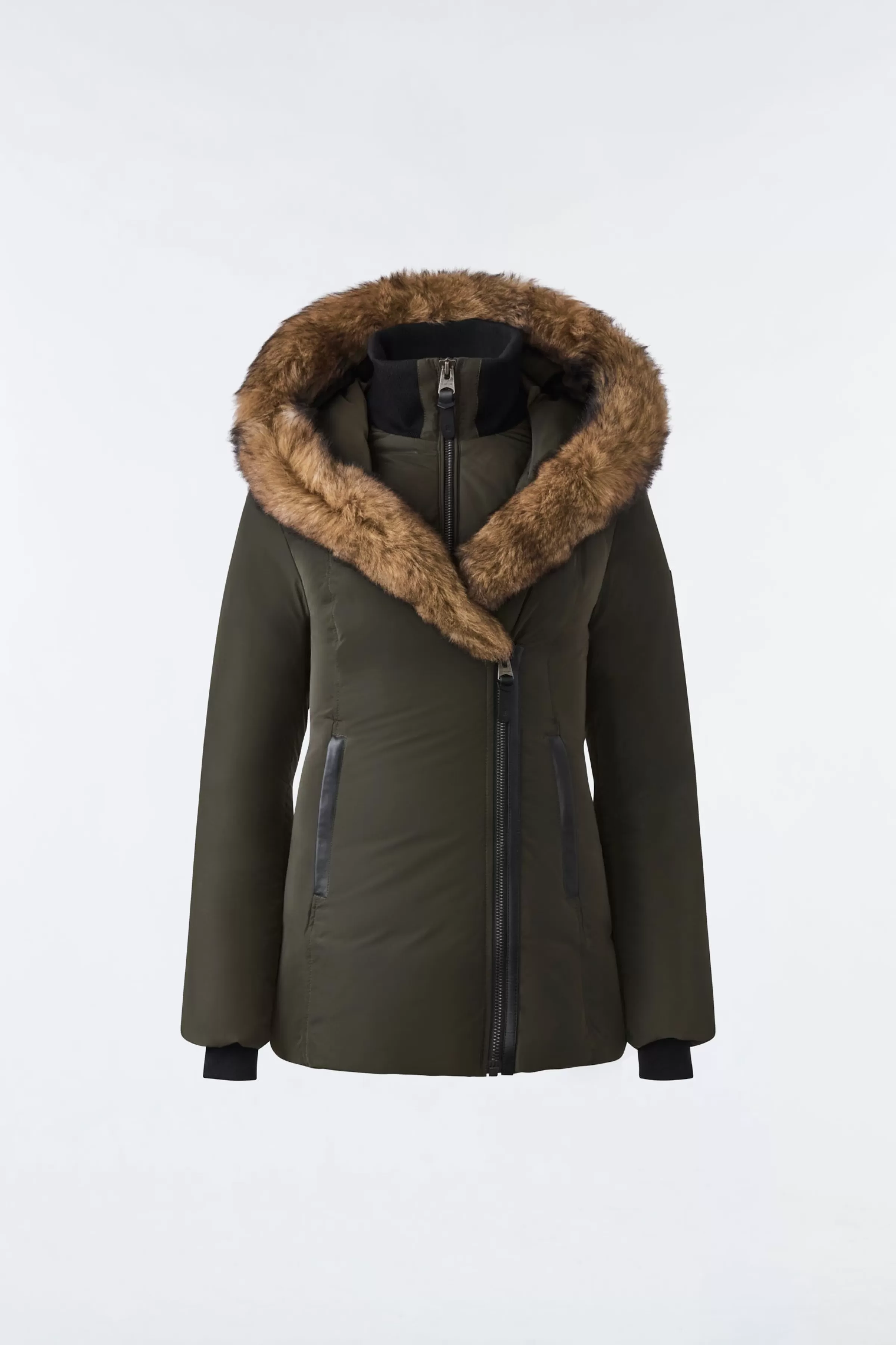 Adali, Down Coat With Sheepskin Signature Collar For Ladies | ® US | Mackage Discount