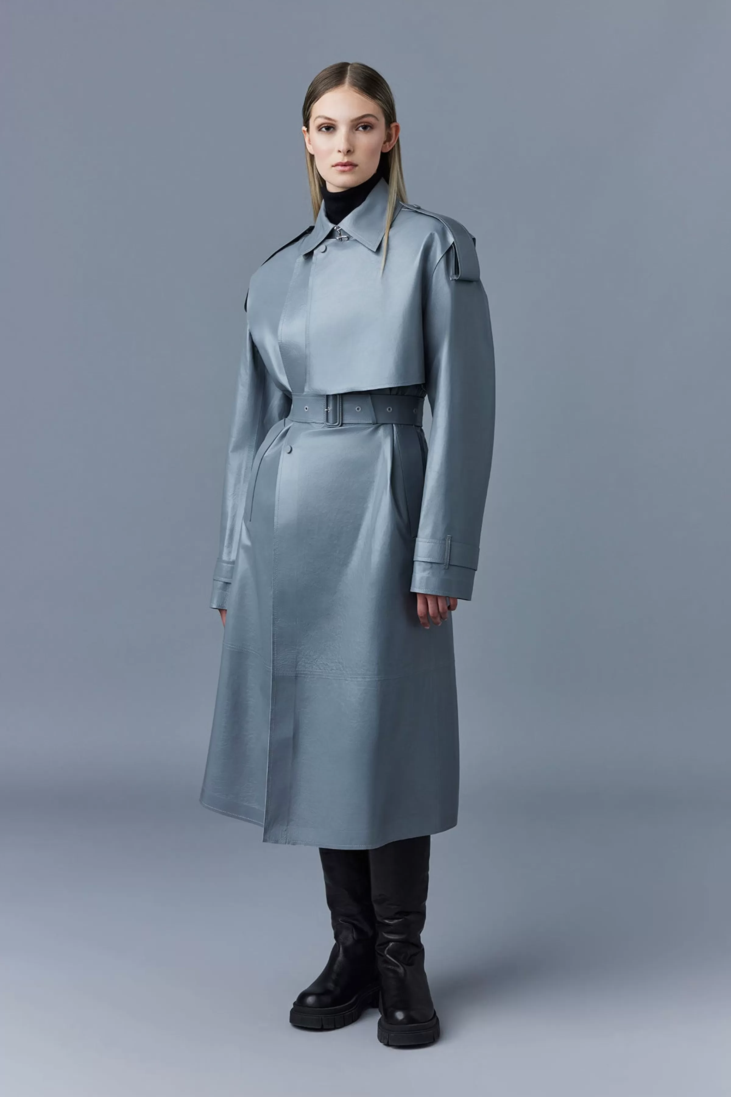 Adriana, Calfskin Trench Coat With Belt For Ladies | ® US | Mackage New