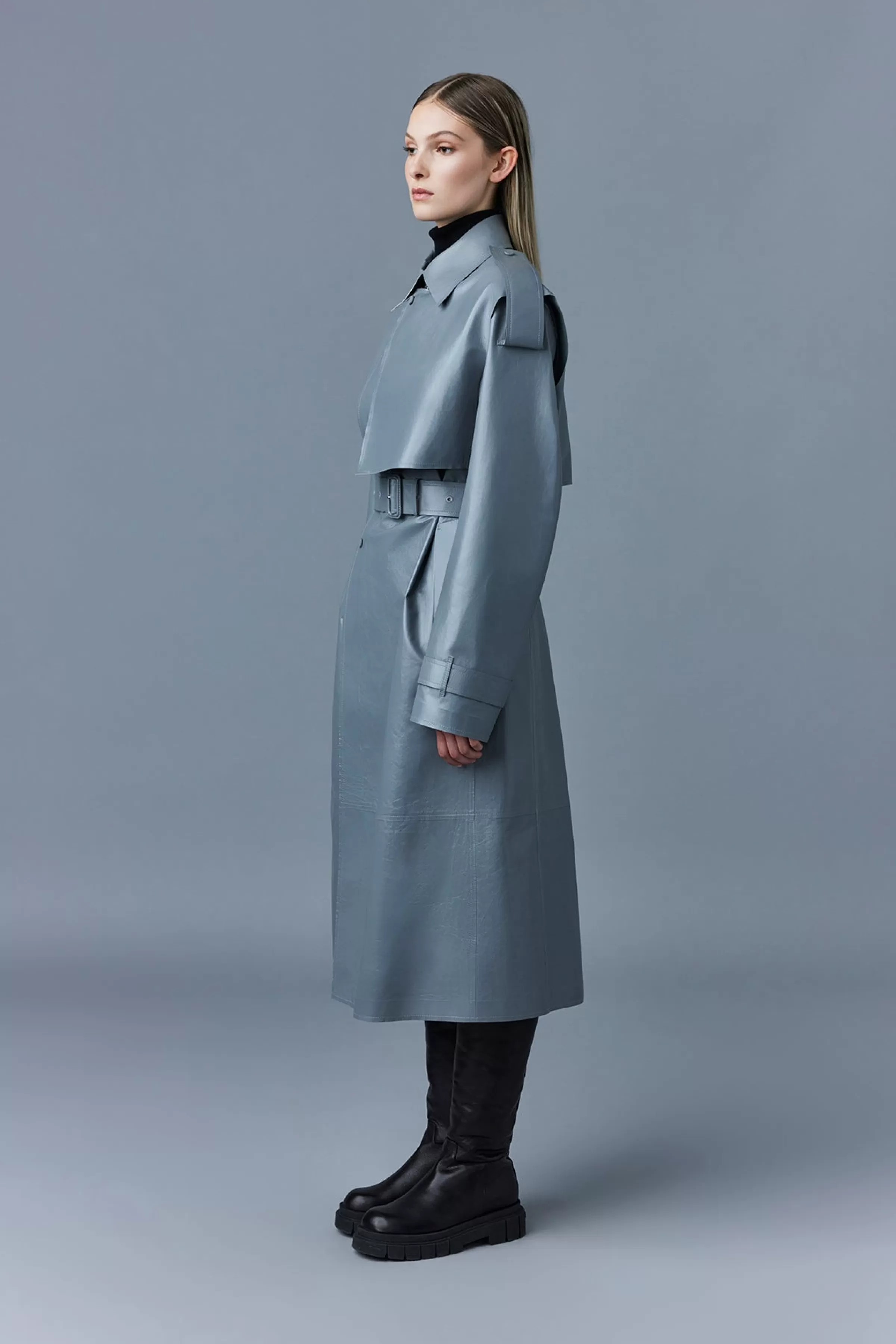 Adriana, Calfskin Trench Coat With Belt For Ladies | ® US | Mackage New