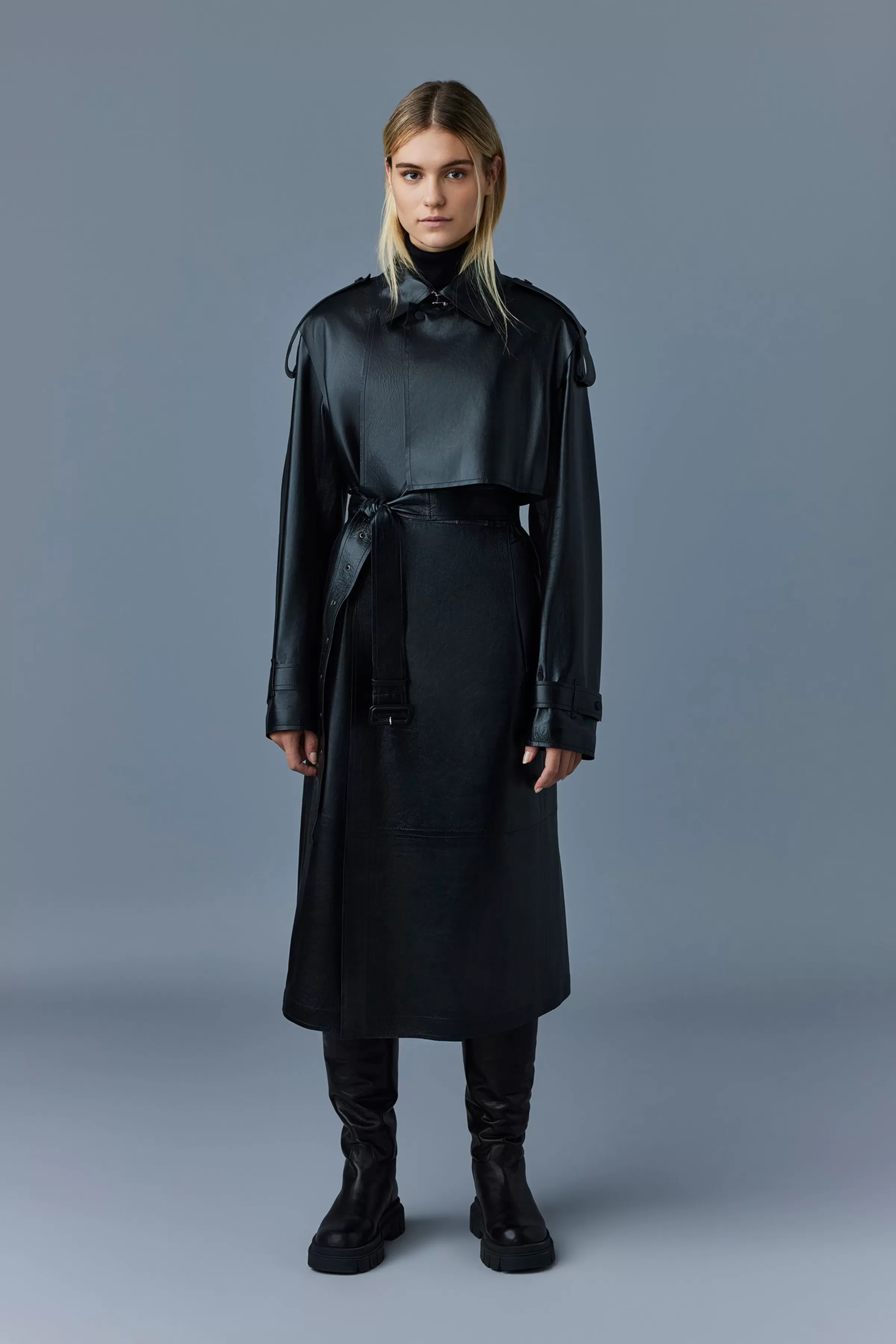 Adriana, Calfskin Trench Coat With Belt For Ladies | ® US | Mackage New