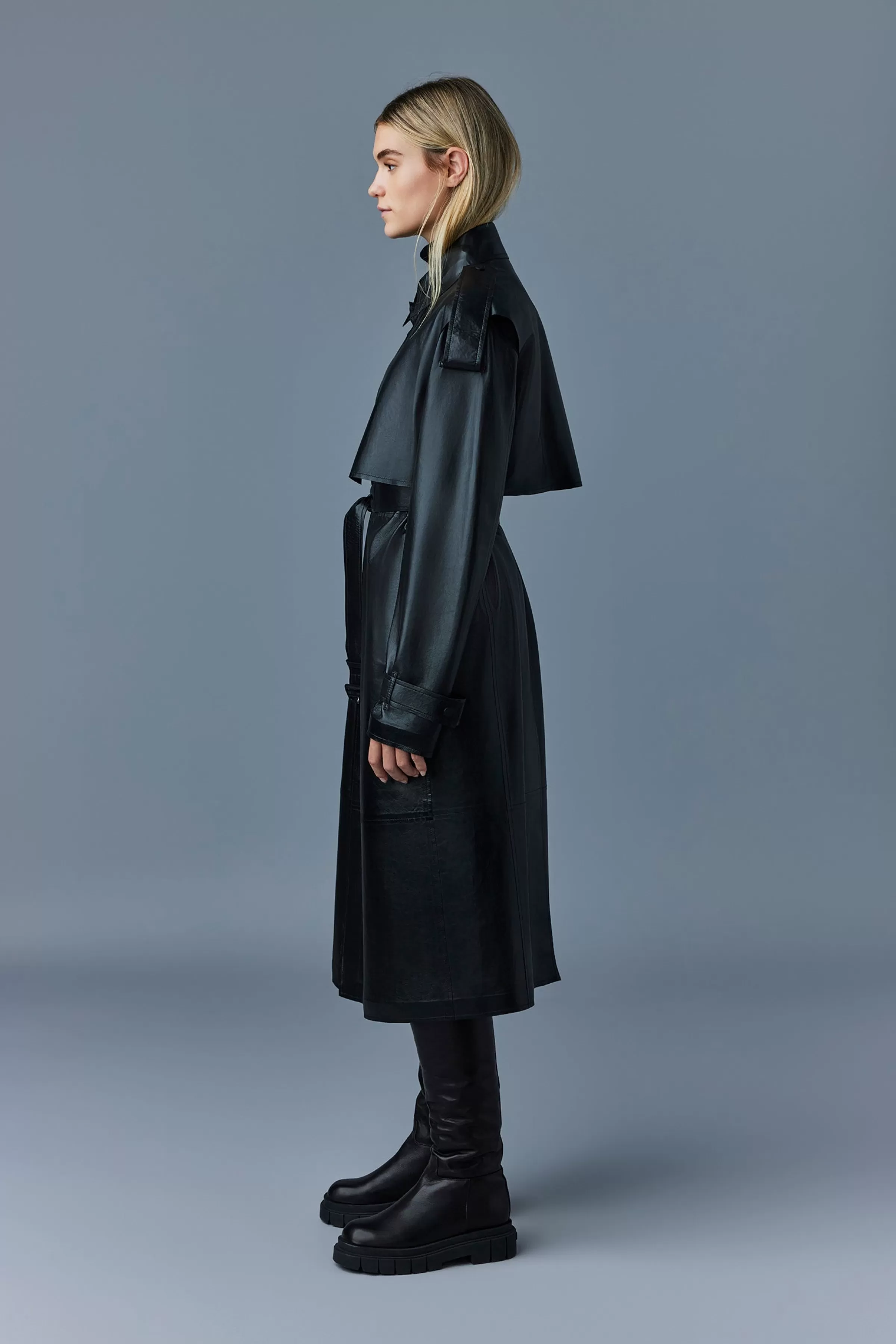 Adriana, Calfskin Trench Coat With Belt For Ladies | ® US | Mackage New