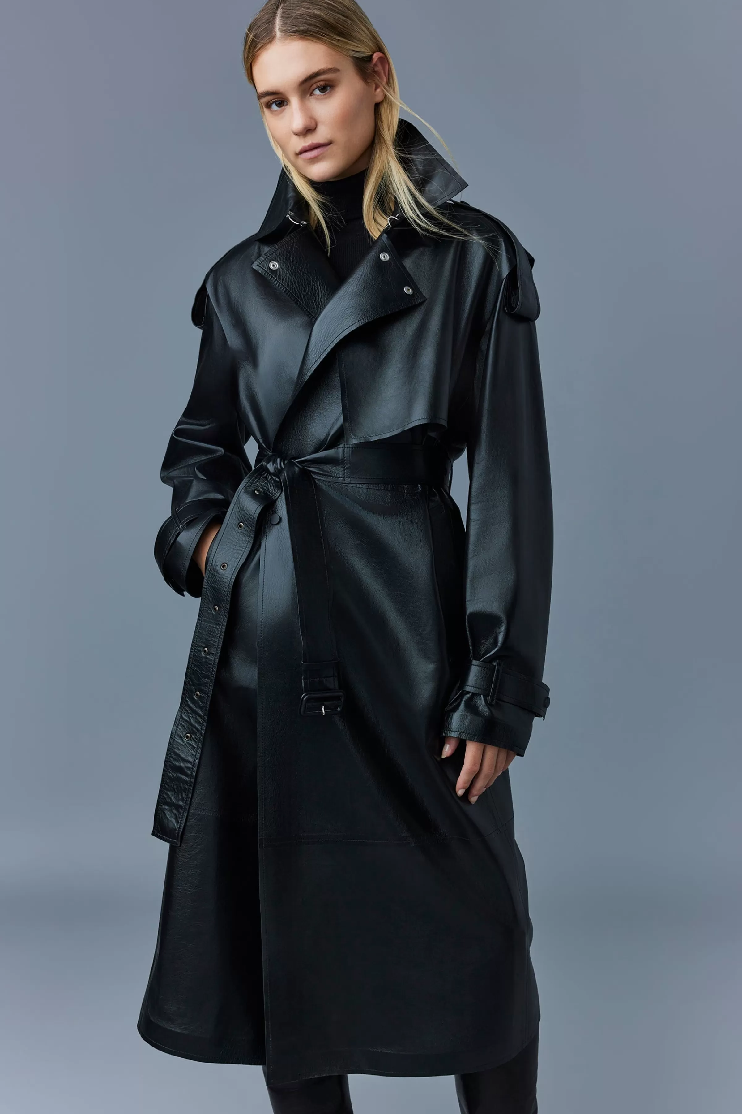Adriana, Calfskin Trench Coat With Belt For Ladies | ® US | Mackage New