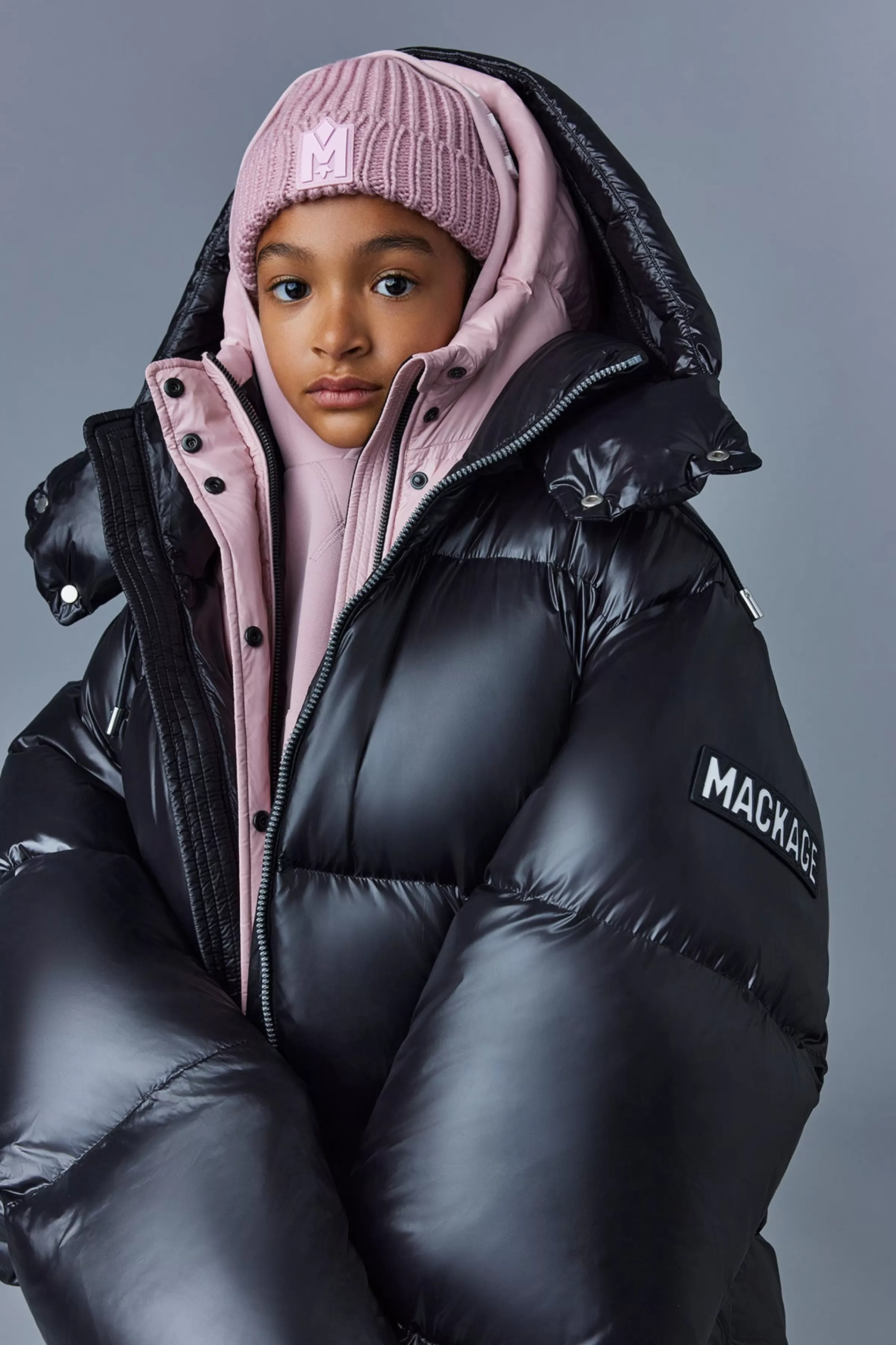 Alannis, Lustrous Medium Down Parka With Hood For Kids (8-14 Years) | ® US | Mackage Best