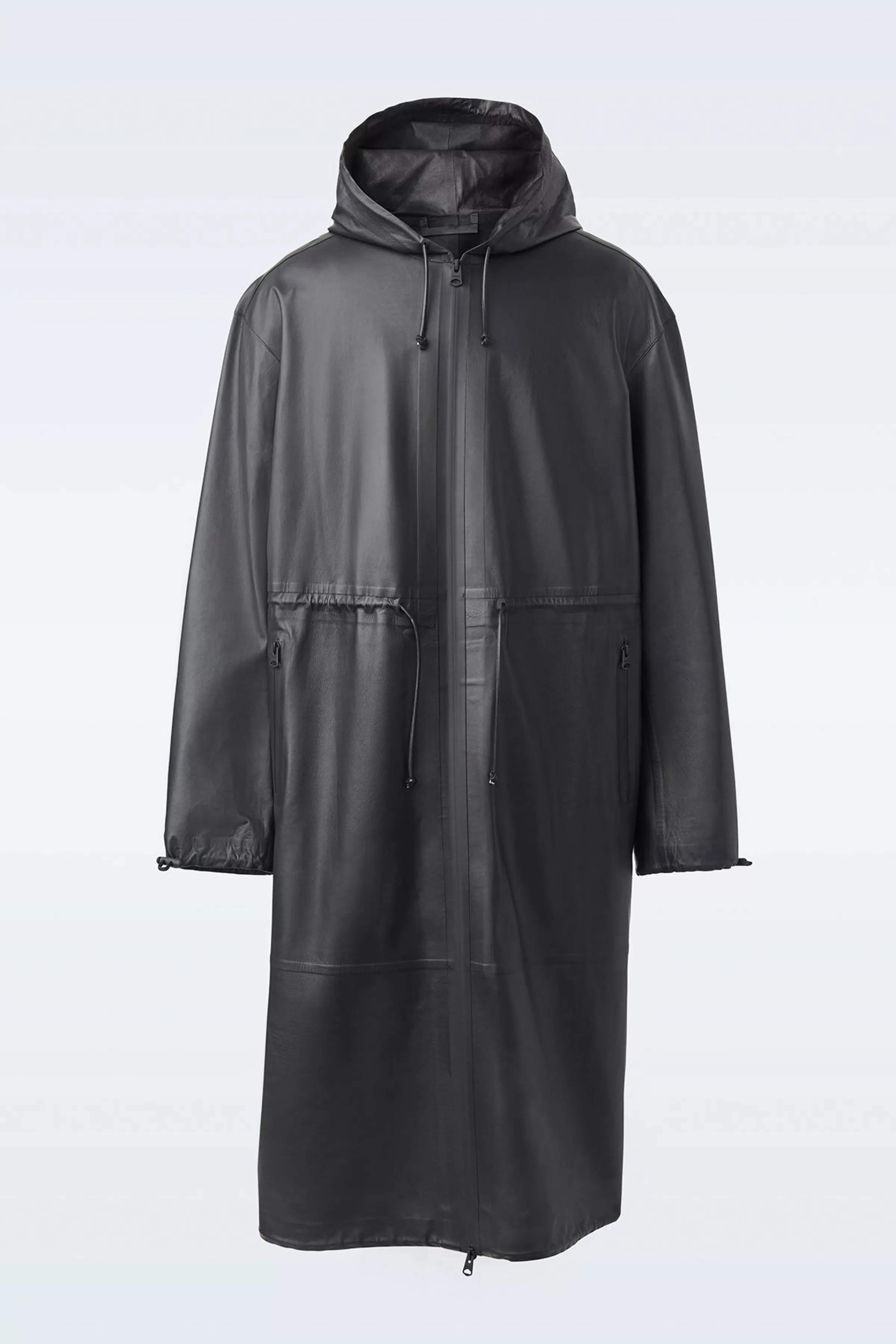 Alban, Monochromatic Leather Coat With Hood For Men | ® US | Mackage Best