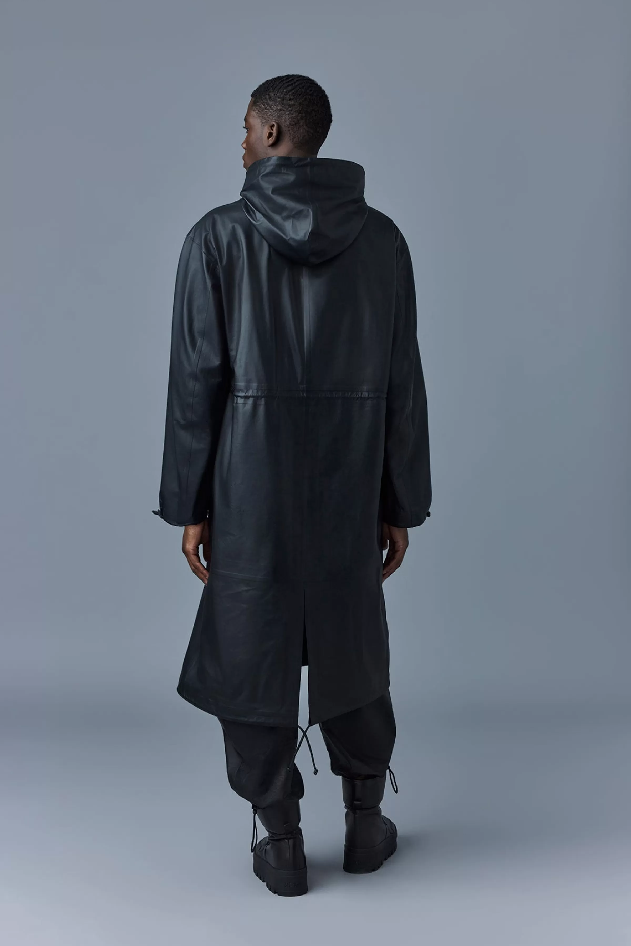 Alban, Monochromatic Leather Coat With Hood For Men | ® US | Mackage Best
