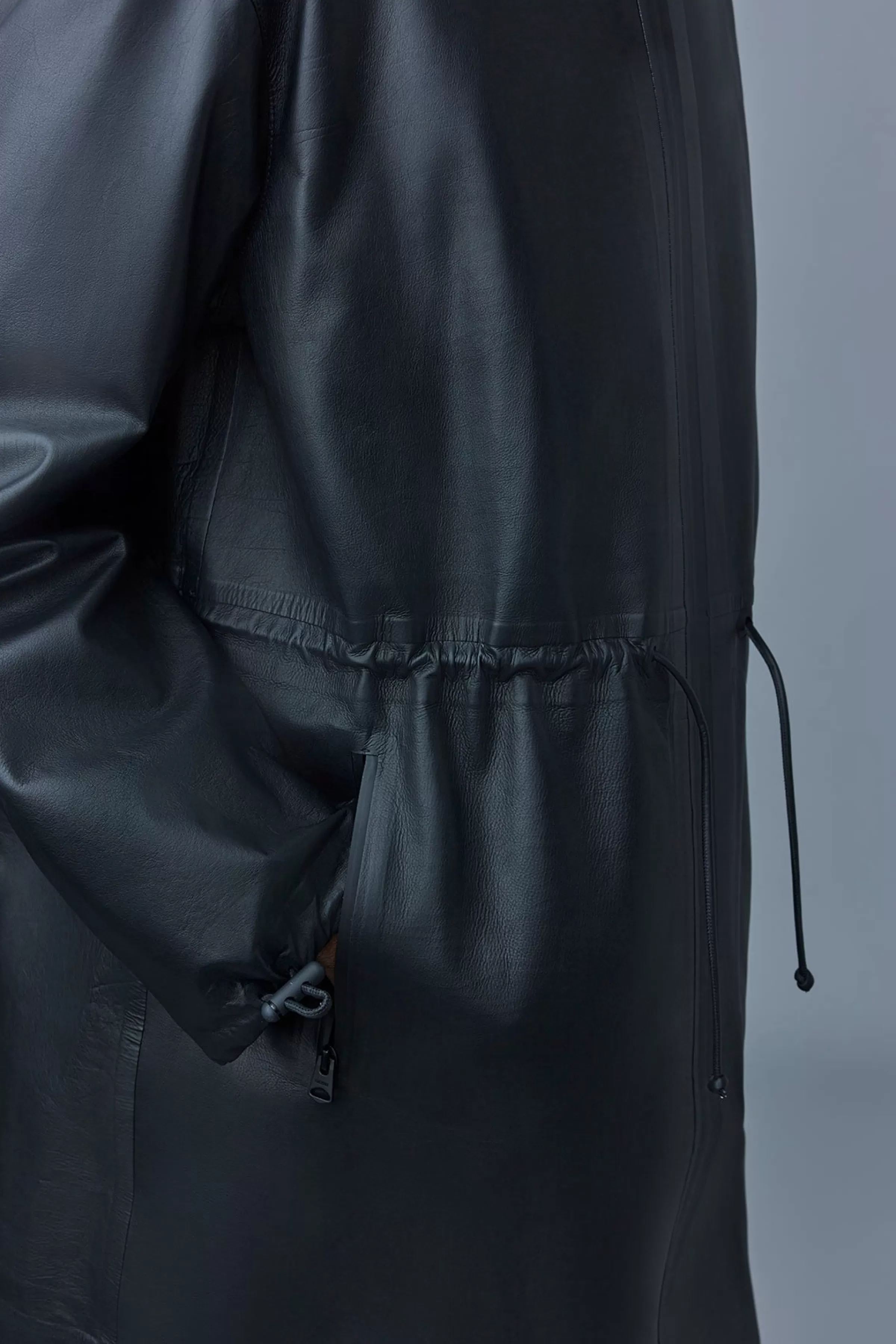 Alban, Monochromatic Leather Coat With Hood For Men | ® US | Mackage Best