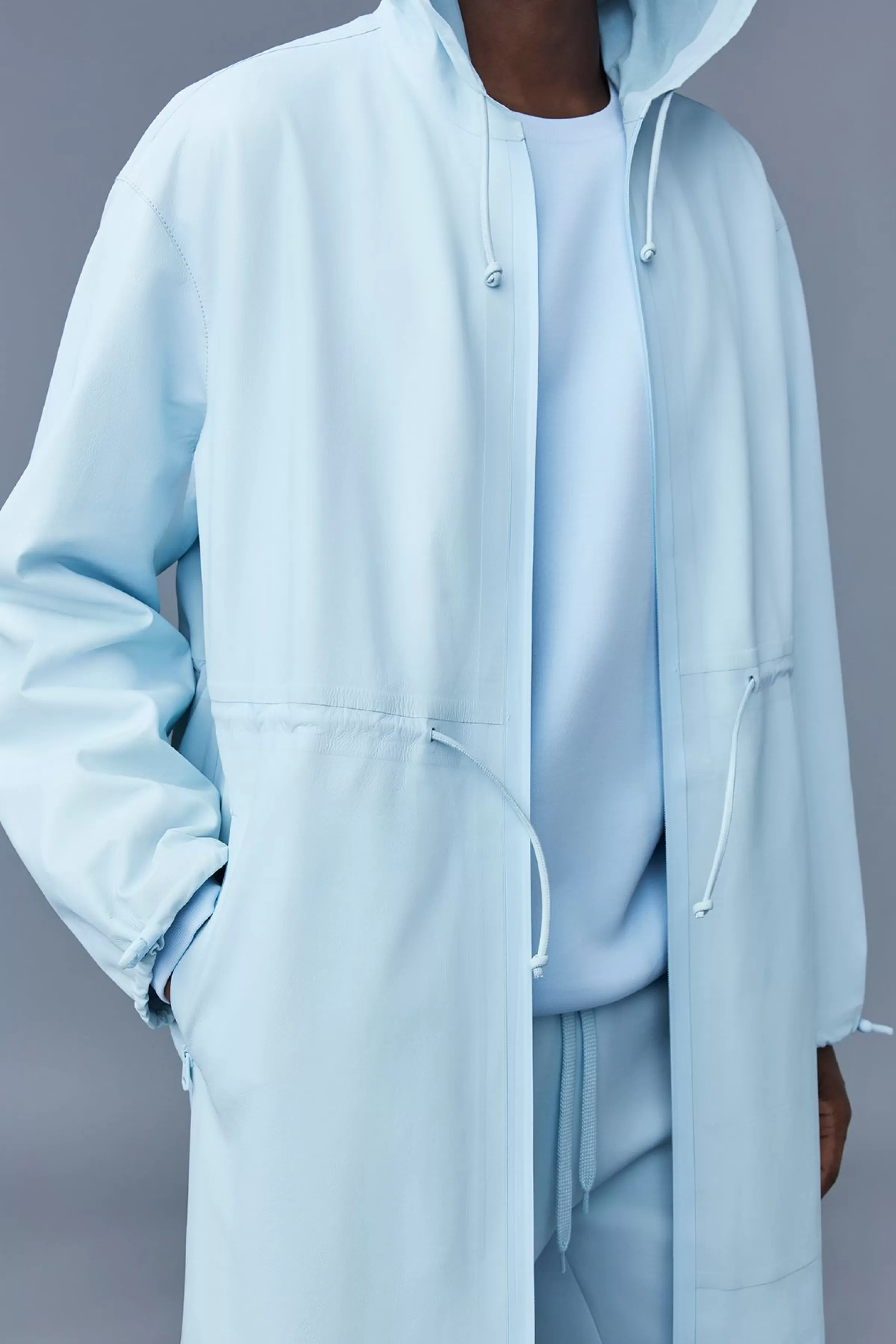 Alban, Monochromatic Leather Coat With Hood For Men | ® US | Mackage Best