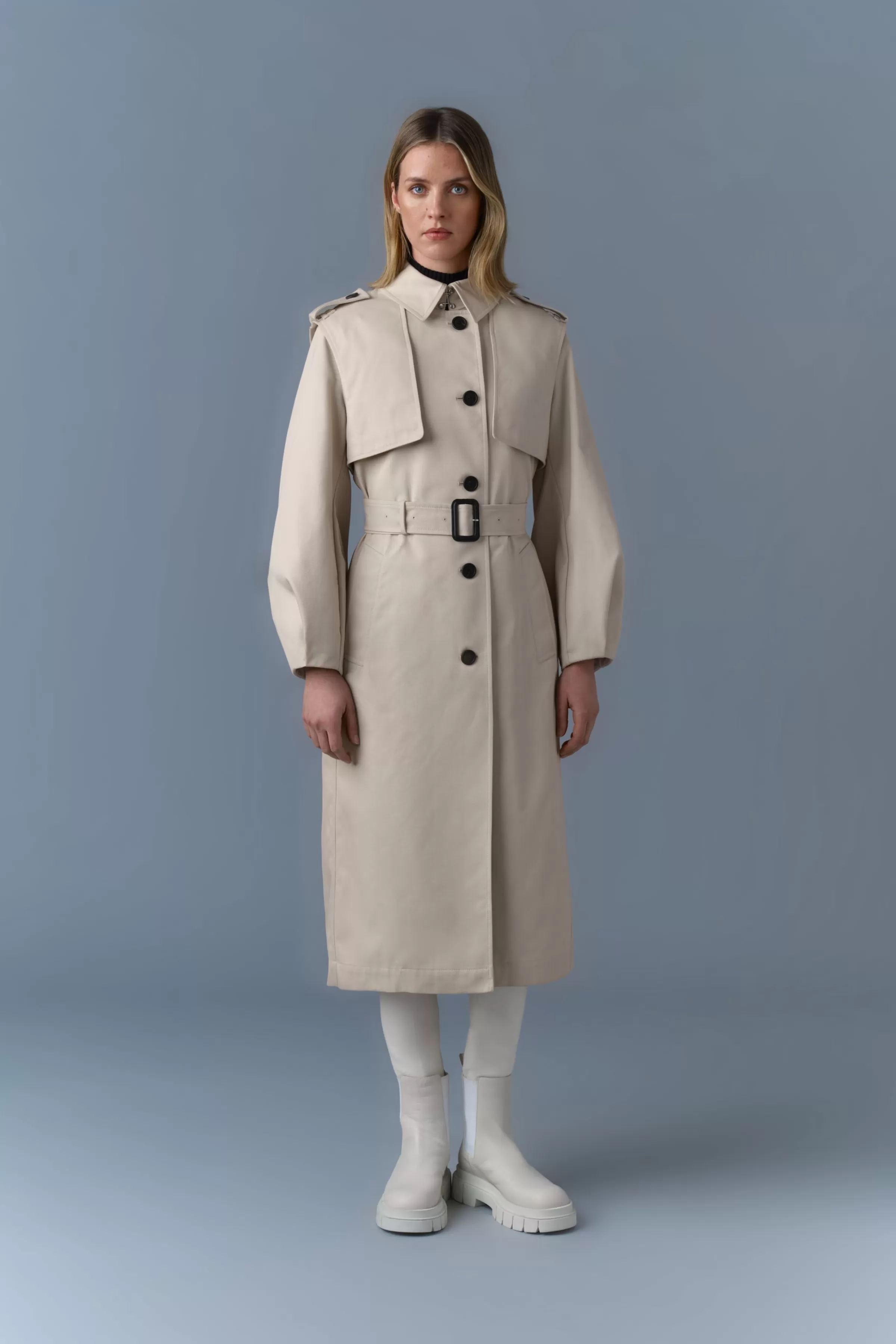 Alia, Long Balloon Sleeve Trench | ® US | Mackage Cheap