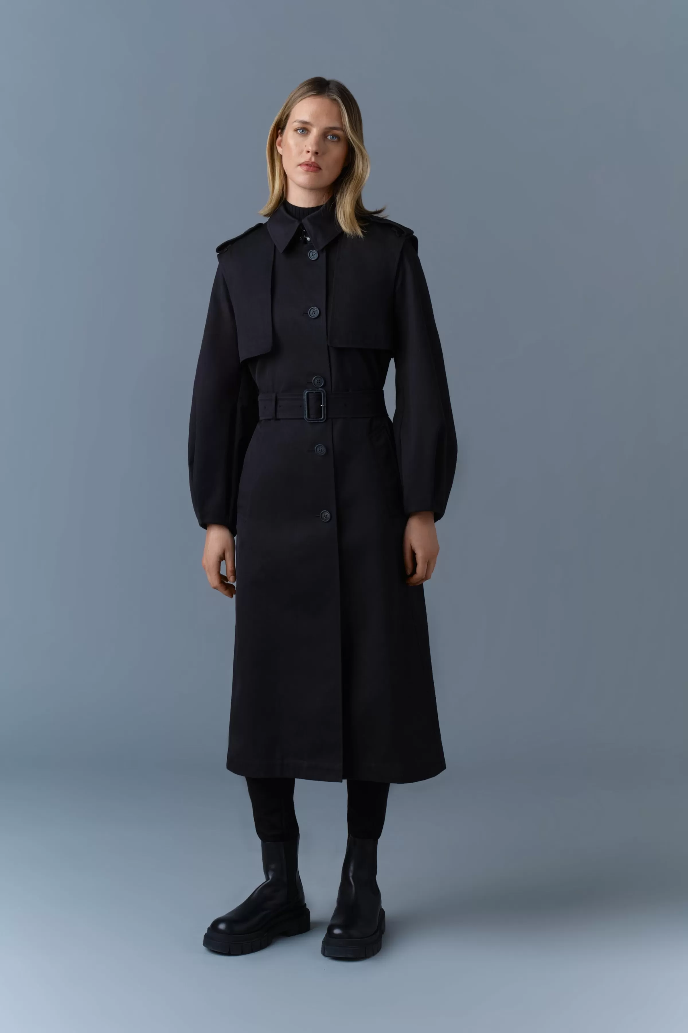 Alia, Long Balloon Sleeve Trench | ® US | Mackage Cheap