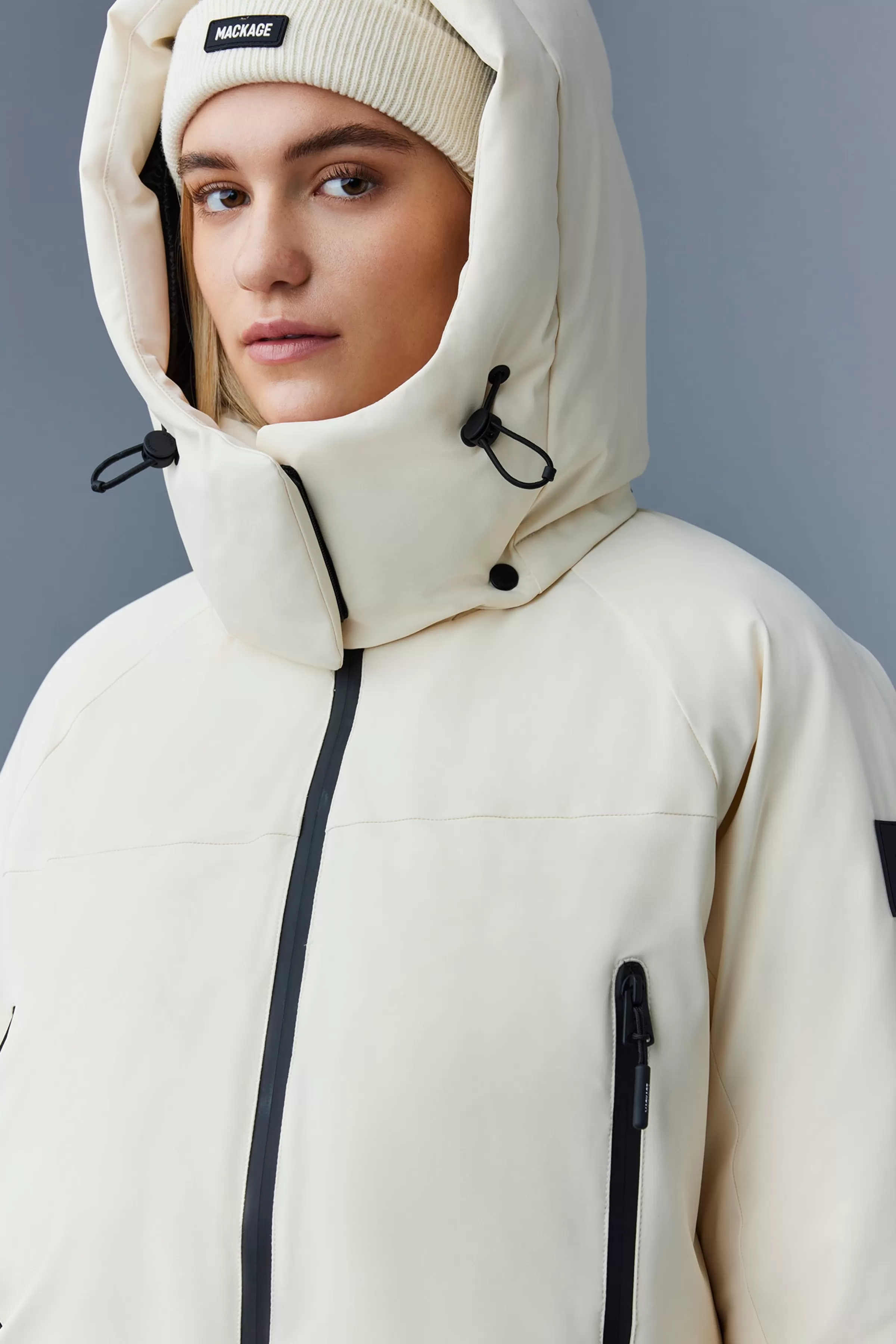 Amanda, Stretch Down Ski Jacket With Hood For Ladies | ® US | Mackage Best Sale