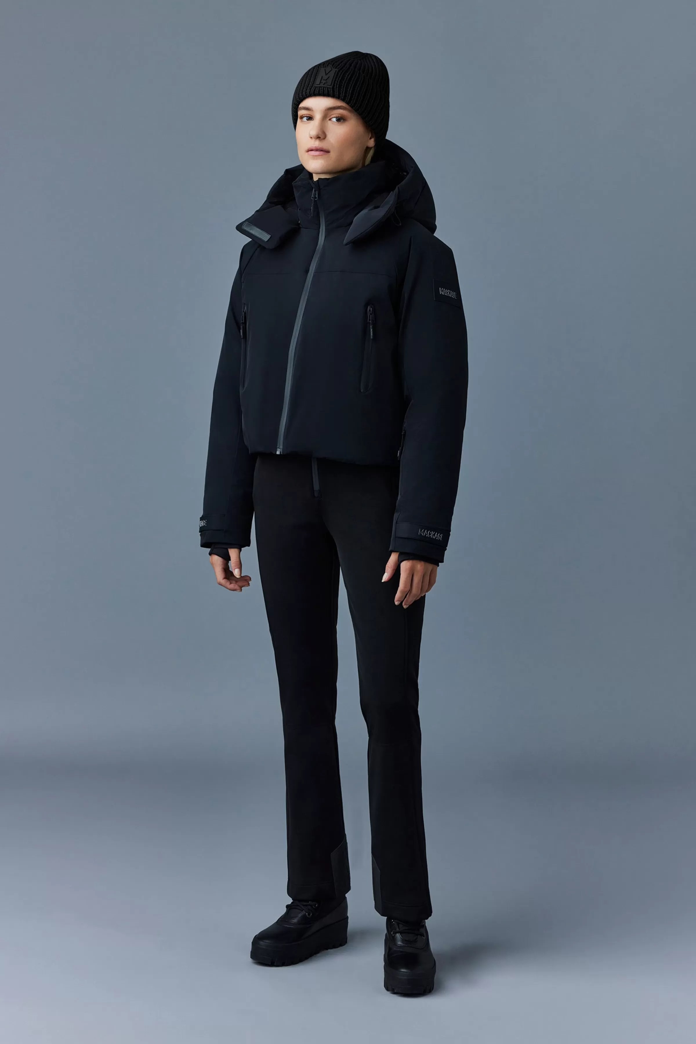 Amanda, Stretch Down Ski Jacket With Hood For Ladies | ® US | Mackage Shop