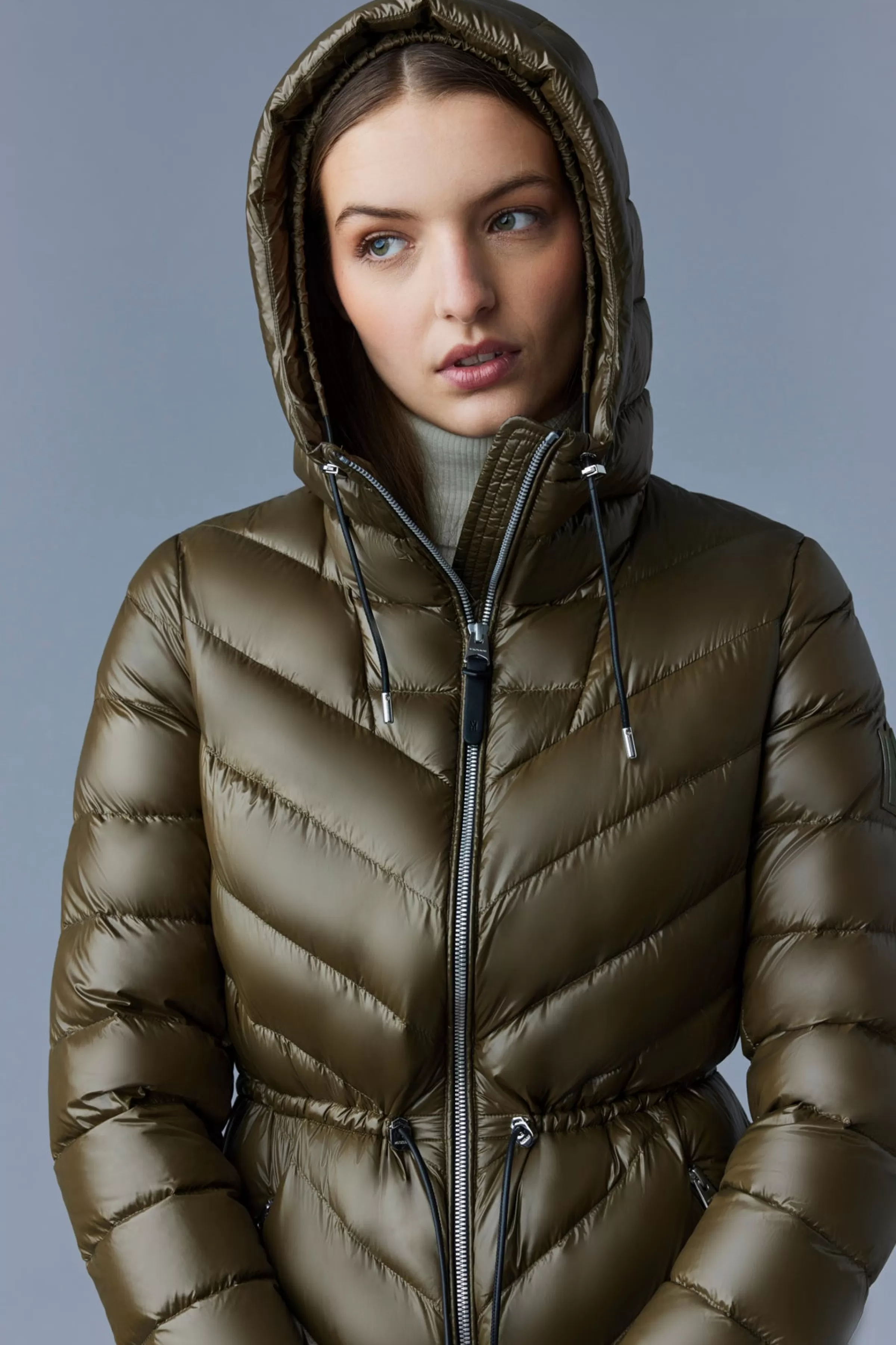 Arita, Light Hooded Down Chevron Jacket For Ladies | ® US | Mackage Online