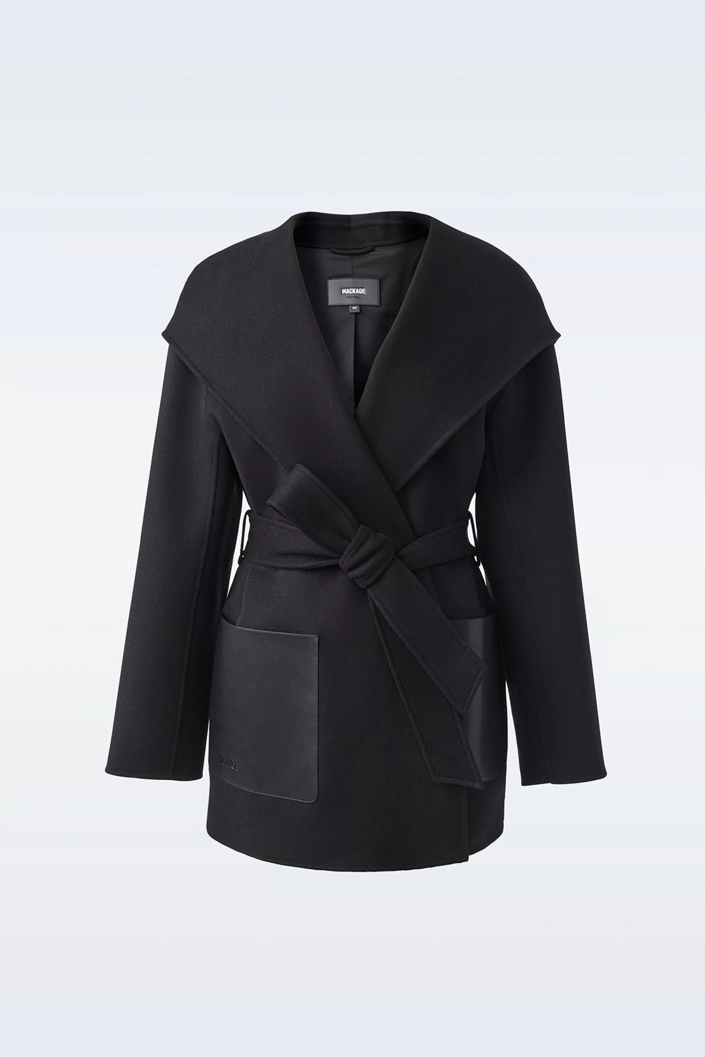 Azra, Double-face Wool Wrap Coat For Ladies | ® US | Mackage Cheap