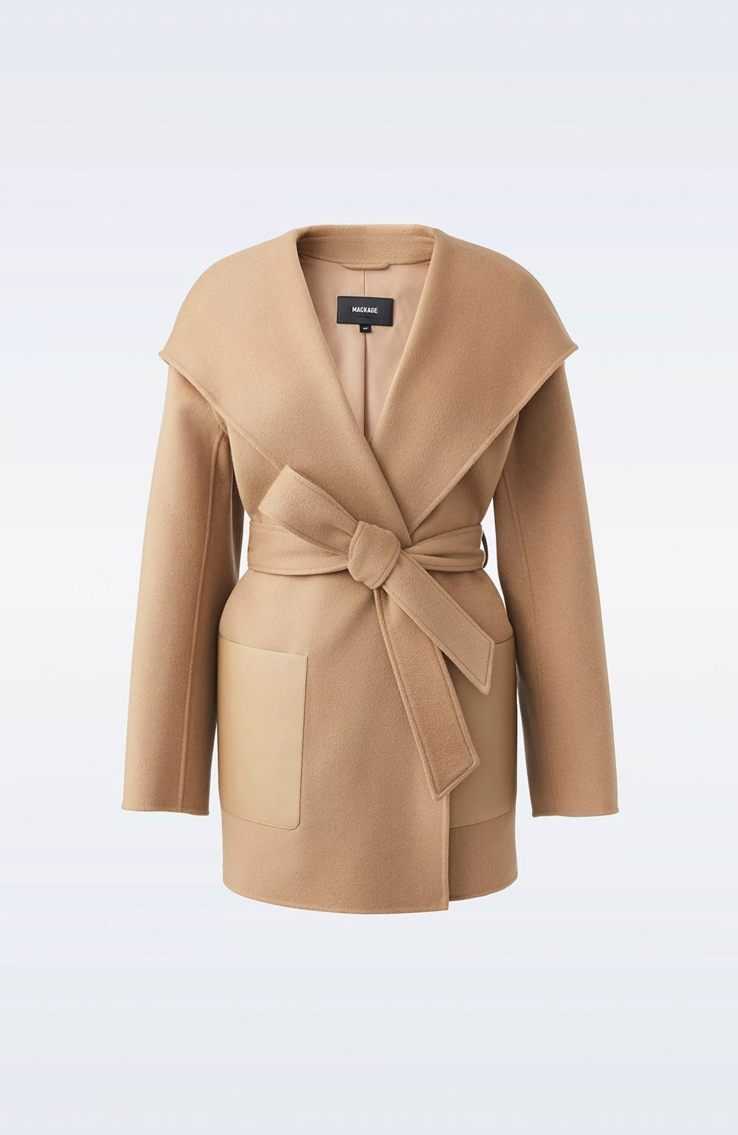 Azra, Double-face Wool Wrap Coat For Ladies | ® US | Mackage Cheap