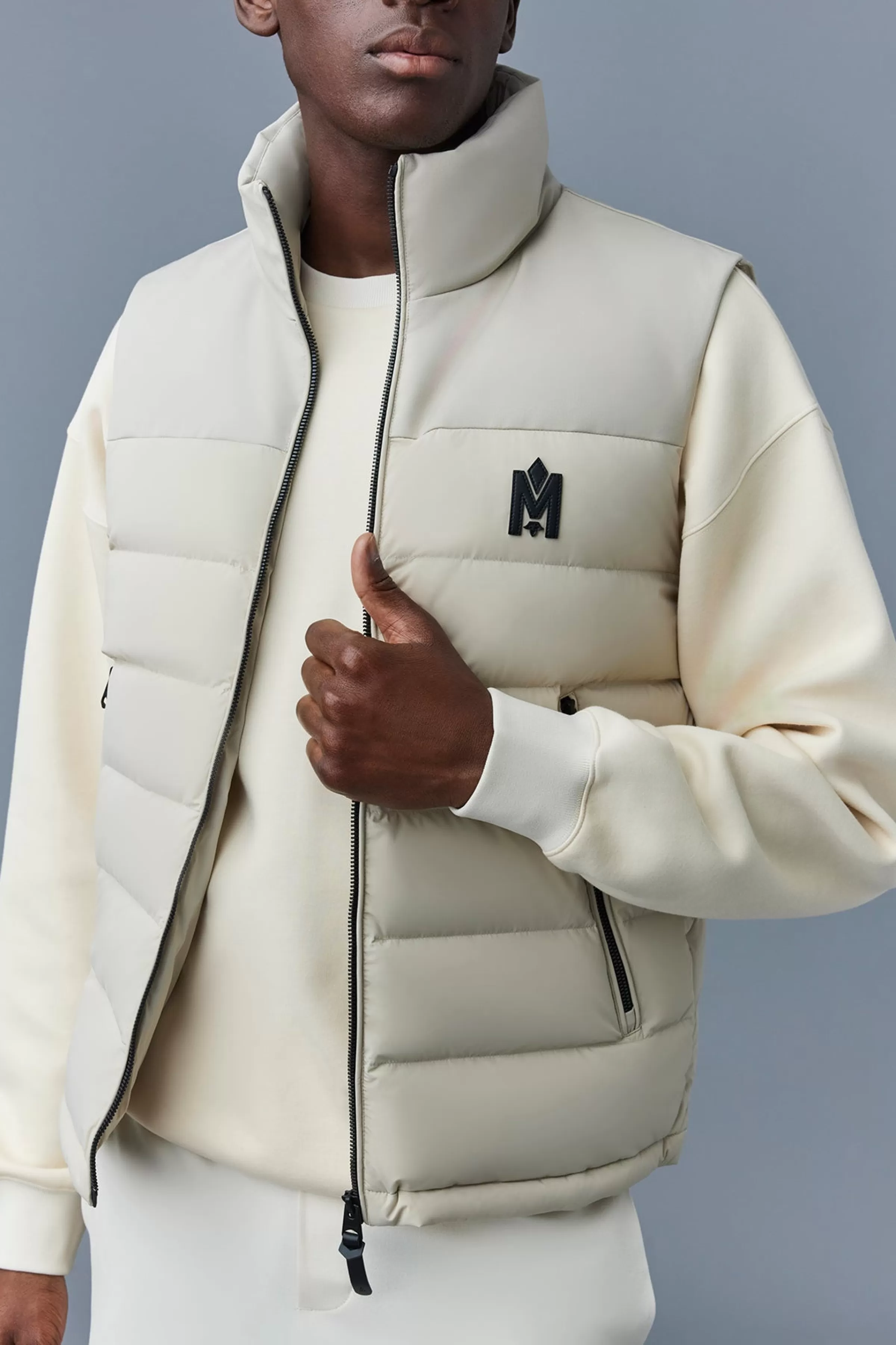 Bobbie, Agile-360 Stretch Light Down Vest With Stand Collar For Men | ® US | Mackage Discount