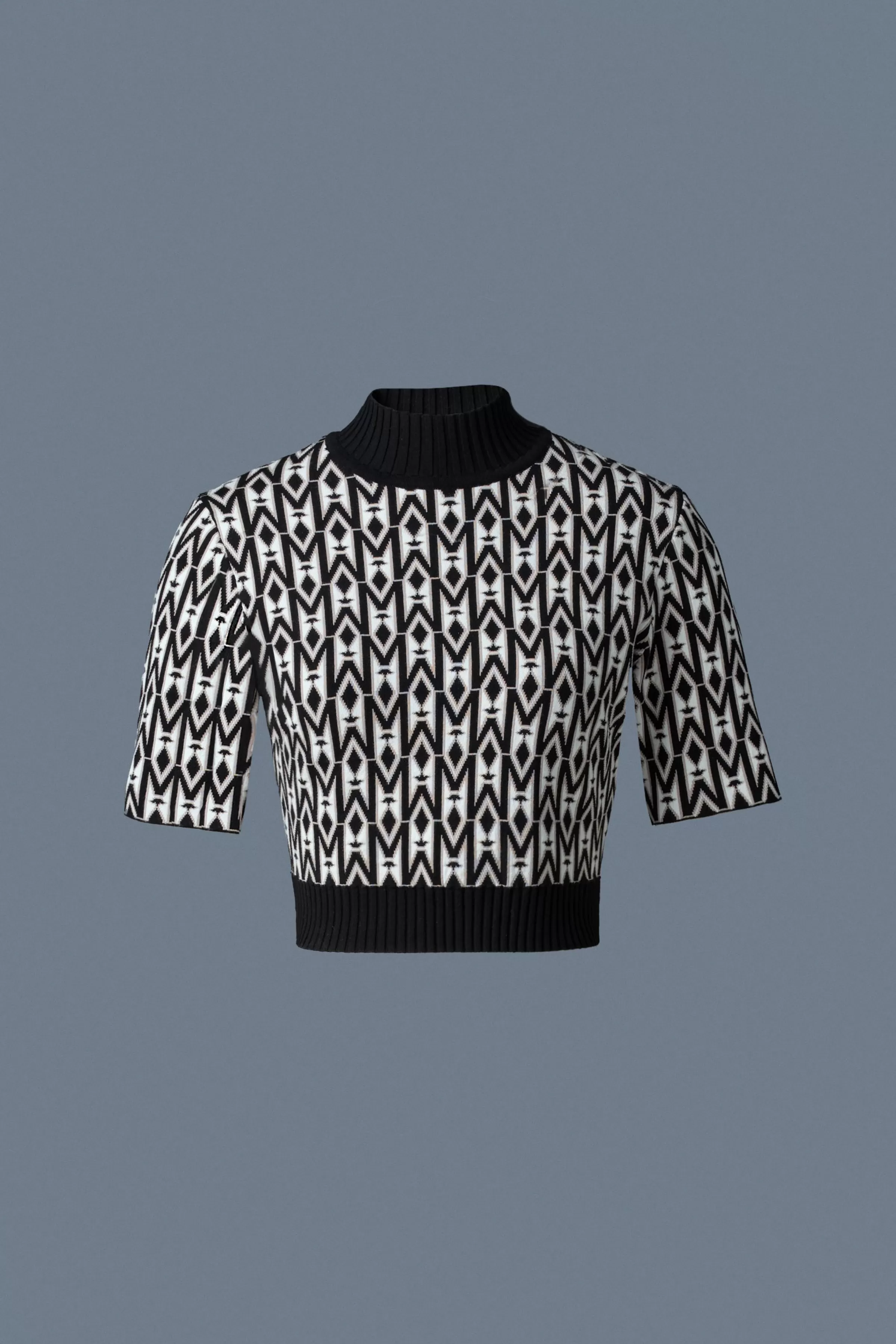 Caia-Mg, Jacquard Monogram Knit Top | ® US | Mackage Shop