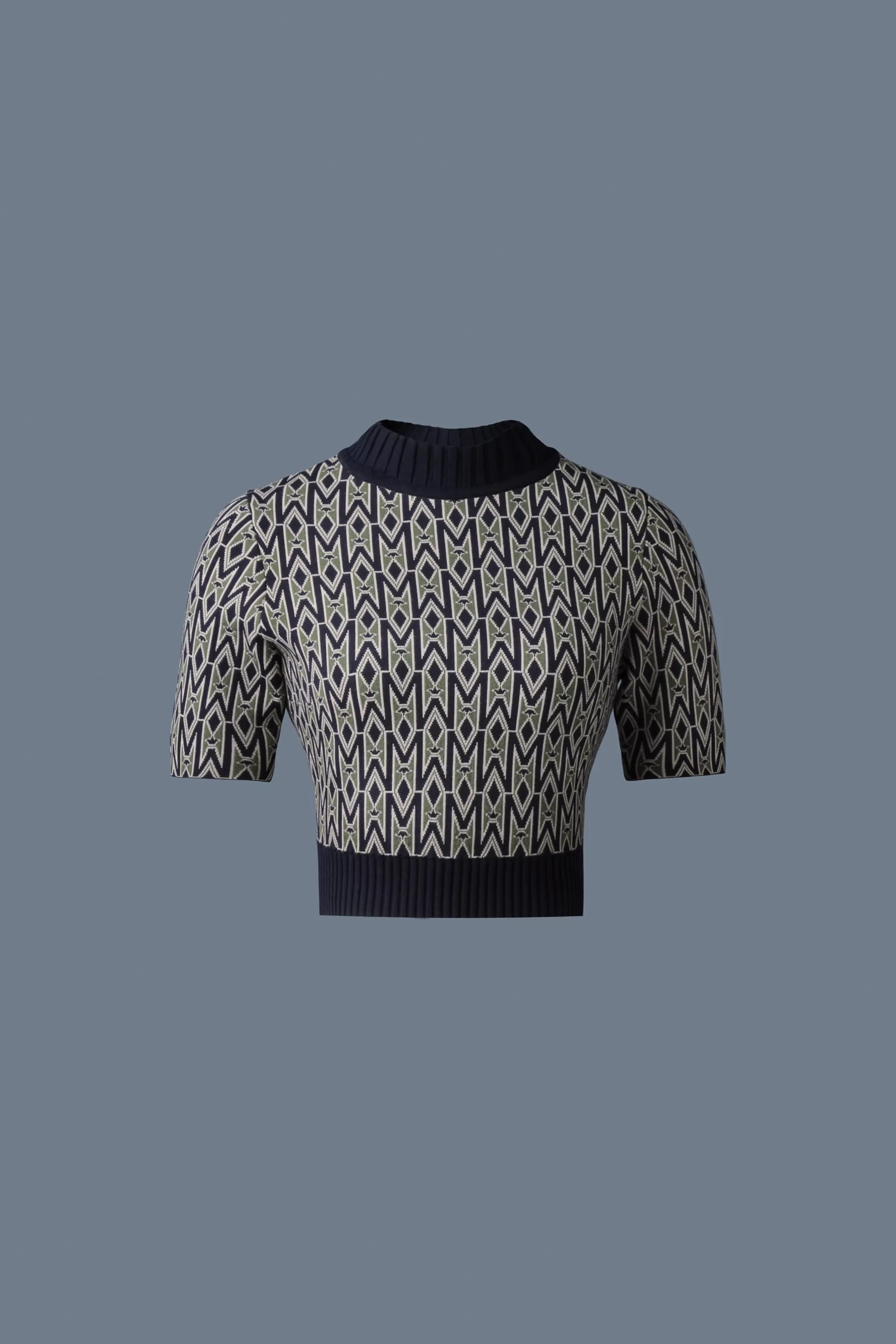 Caia-Mg, Jacquard Monogram Knit Top | ® US | Mackage Best