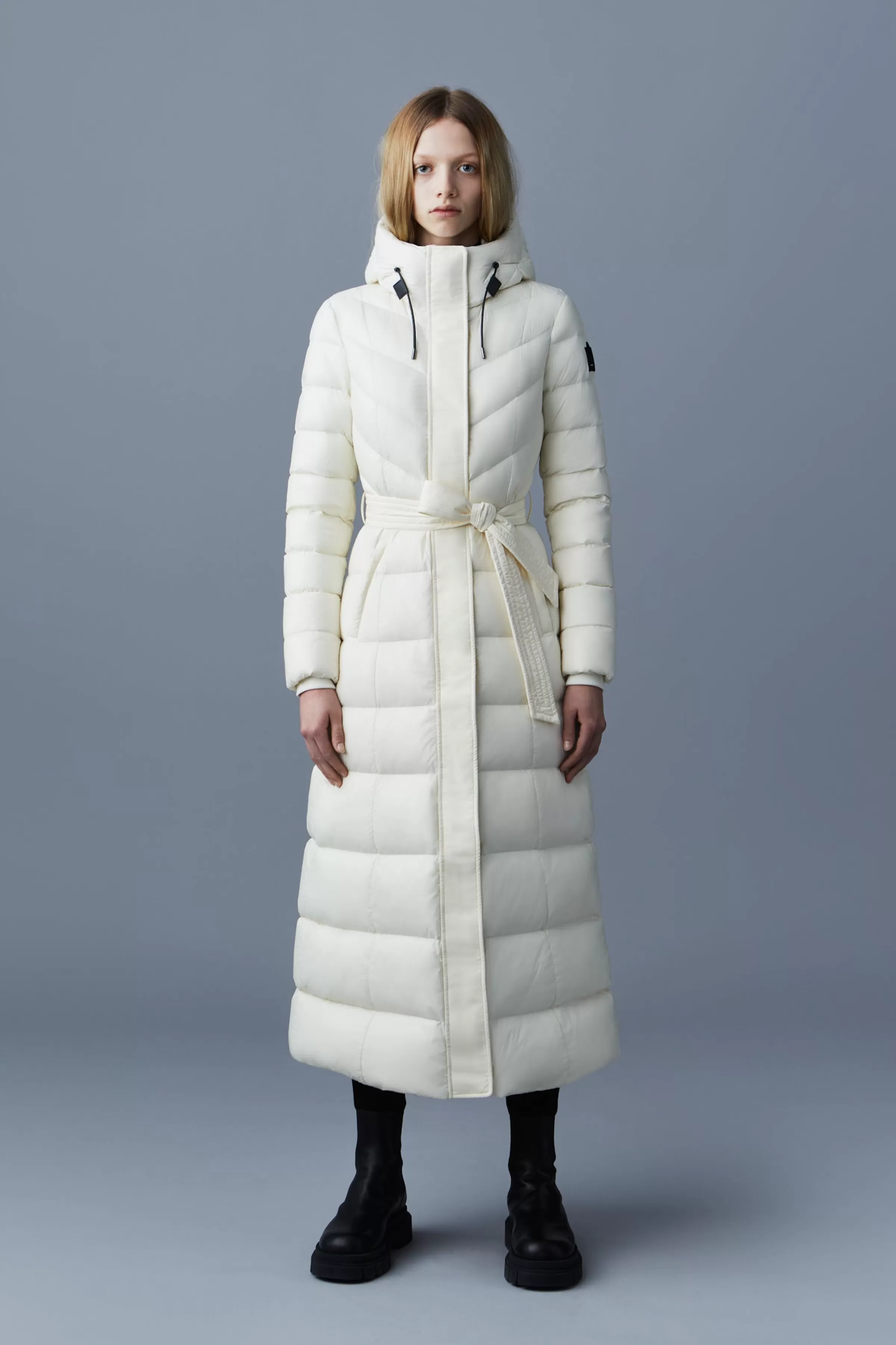 Calina, Lustrous Light Down Maxi Coat For Ladies | ® US | Mackage Fashion