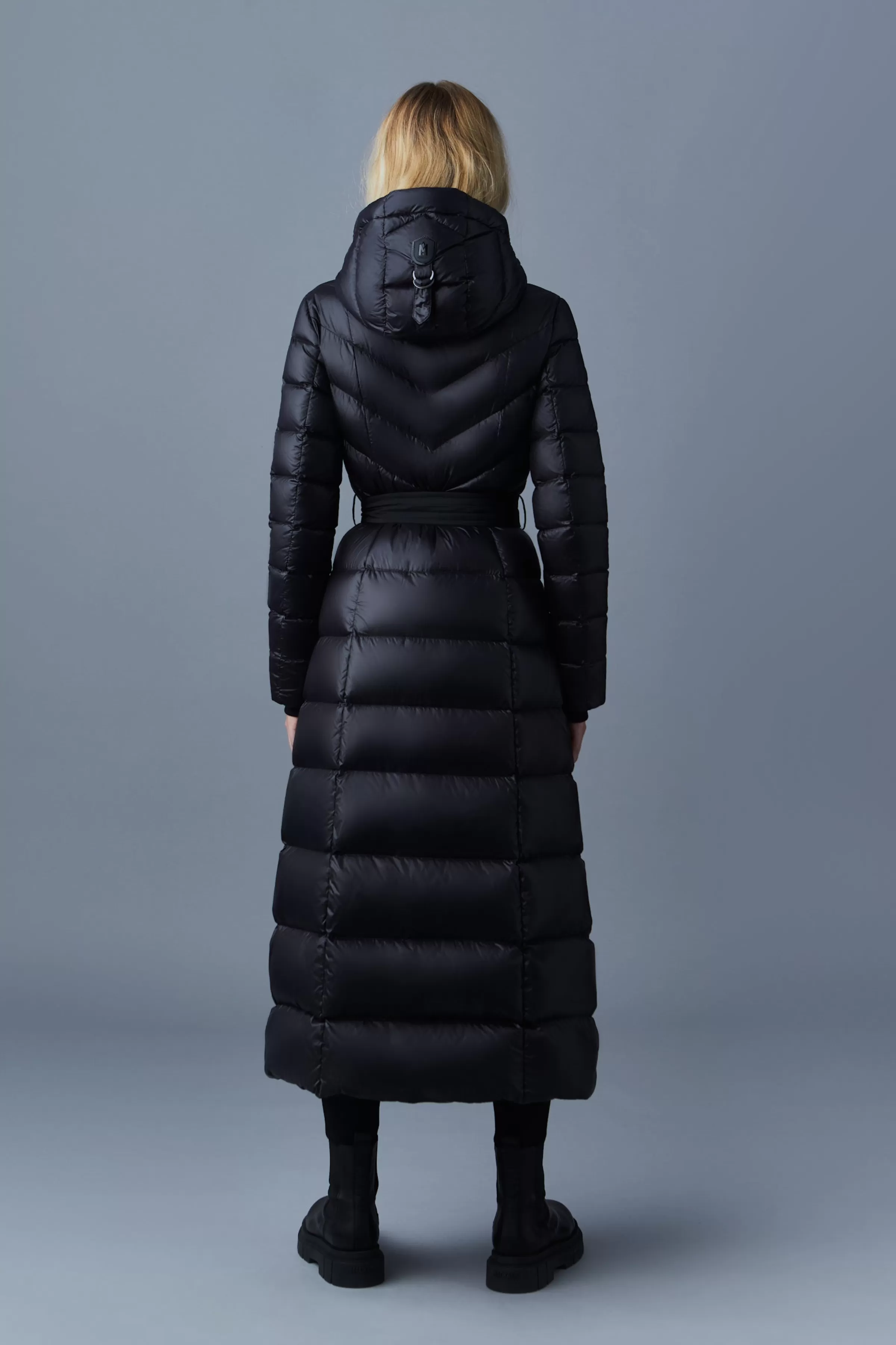 Calina, Lustrous Light Down Maxi Coat For Ladies | ® US | Mackage Fashion