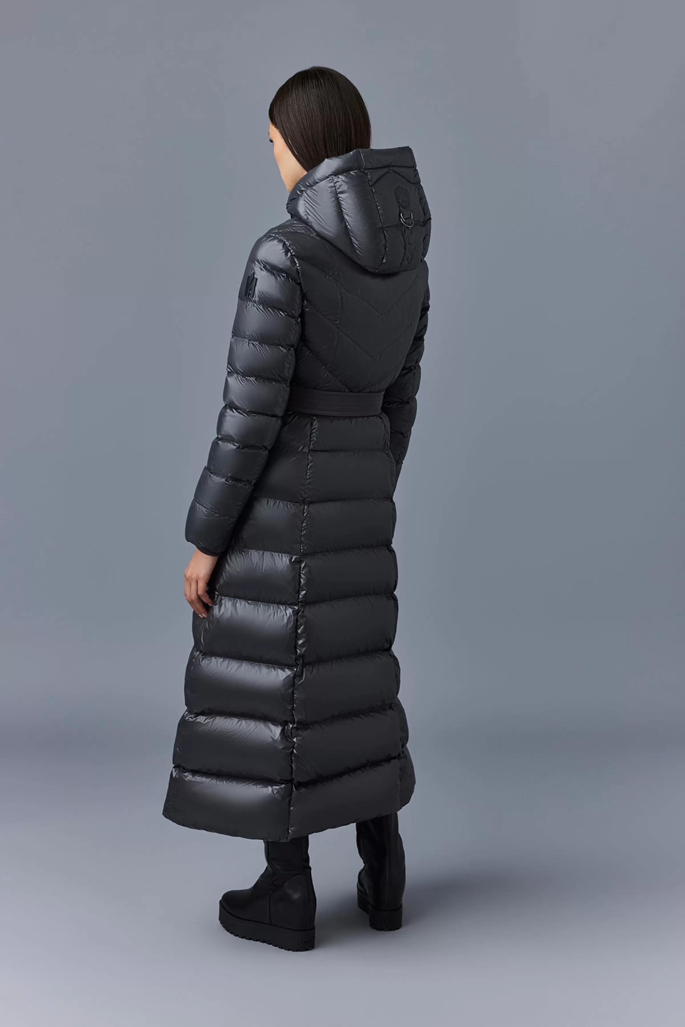 Calina, Lustrous Light Down Maxi Coat For Ladies | ® US | Mackage Fashion