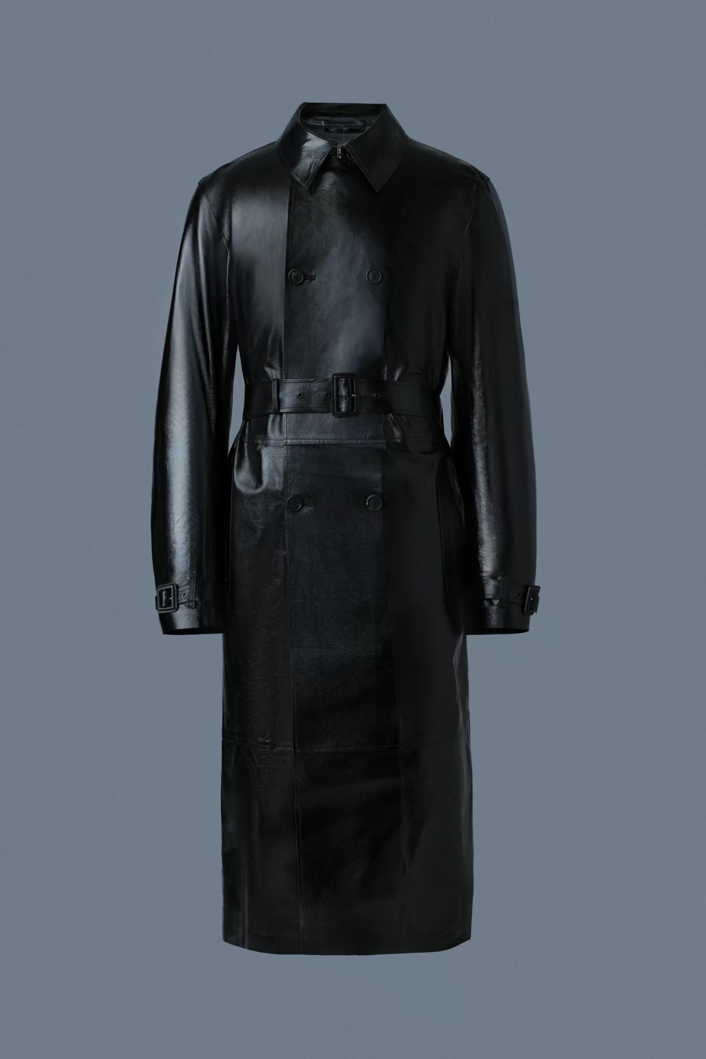 Carson, Leather Trench Coat With Belt | ® US | Mackage New