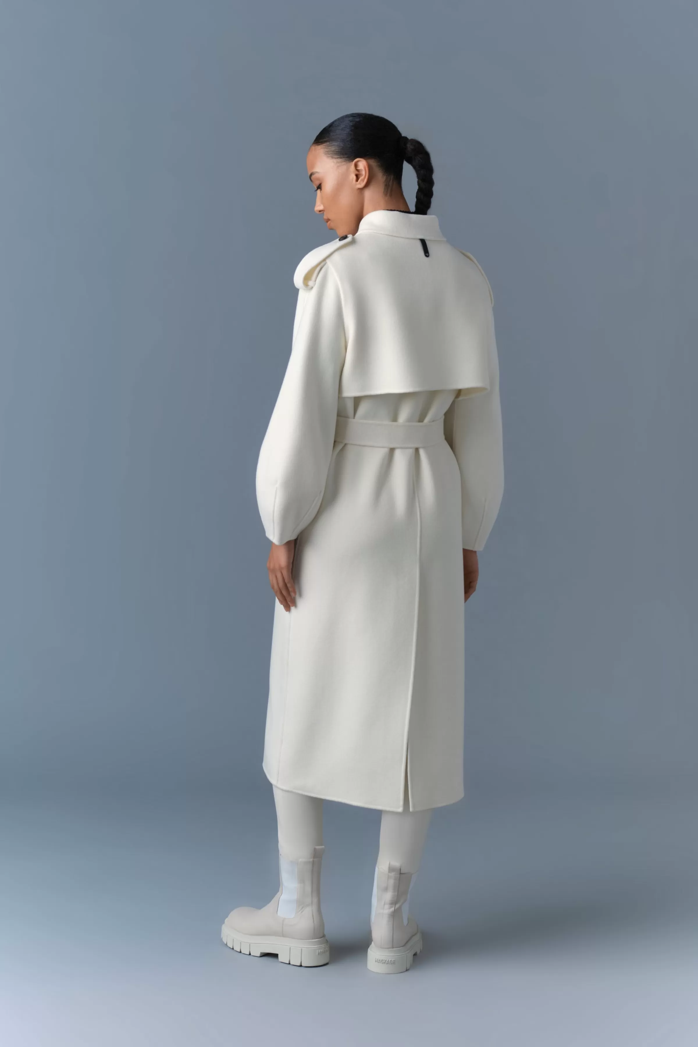 Ceyla, Double-Face Wool Coat With Sash Belt | ® US | Mackage Best