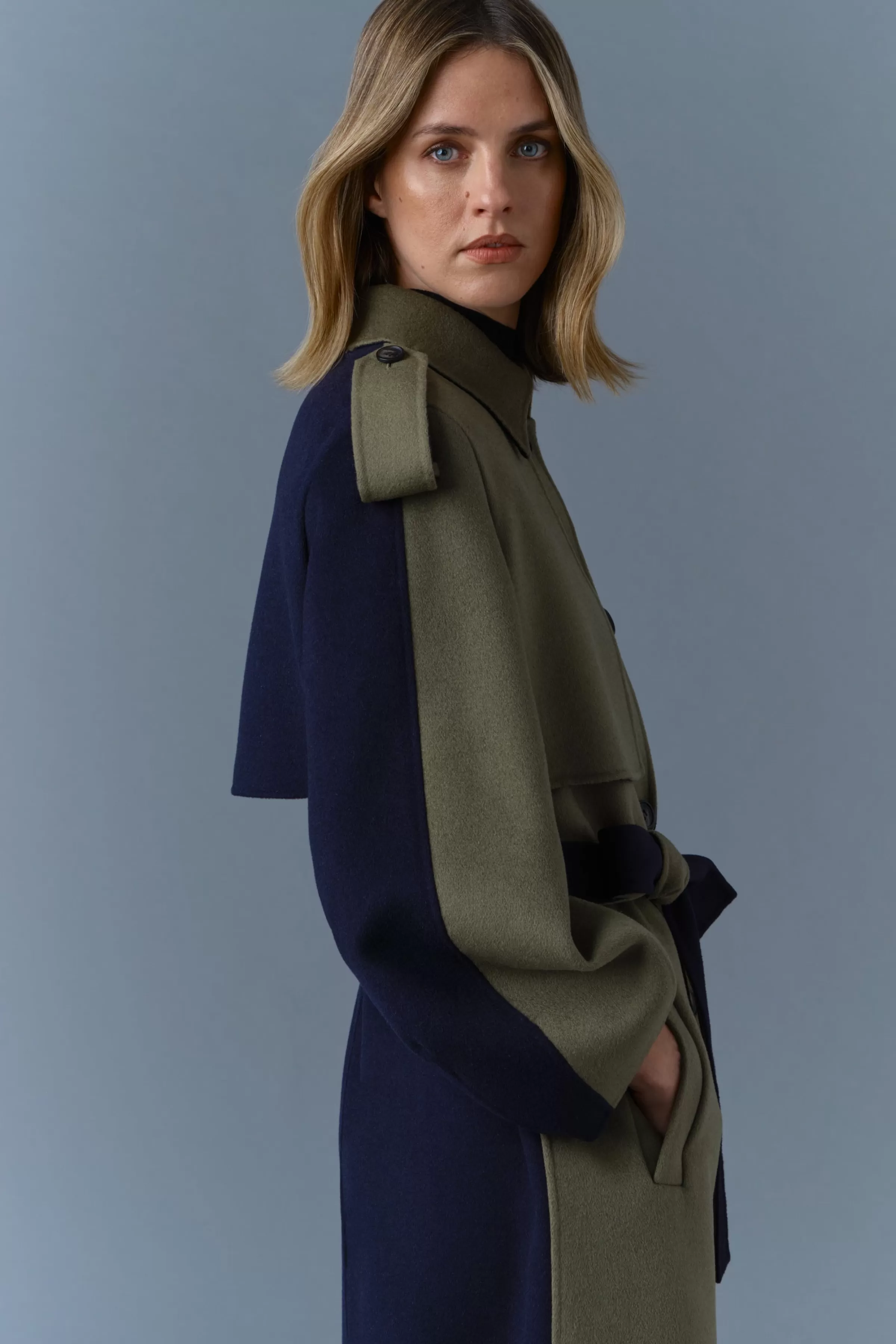 Ceyla, Double-Face Wool Coat With Sash Belt | ® US | Mackage Hot