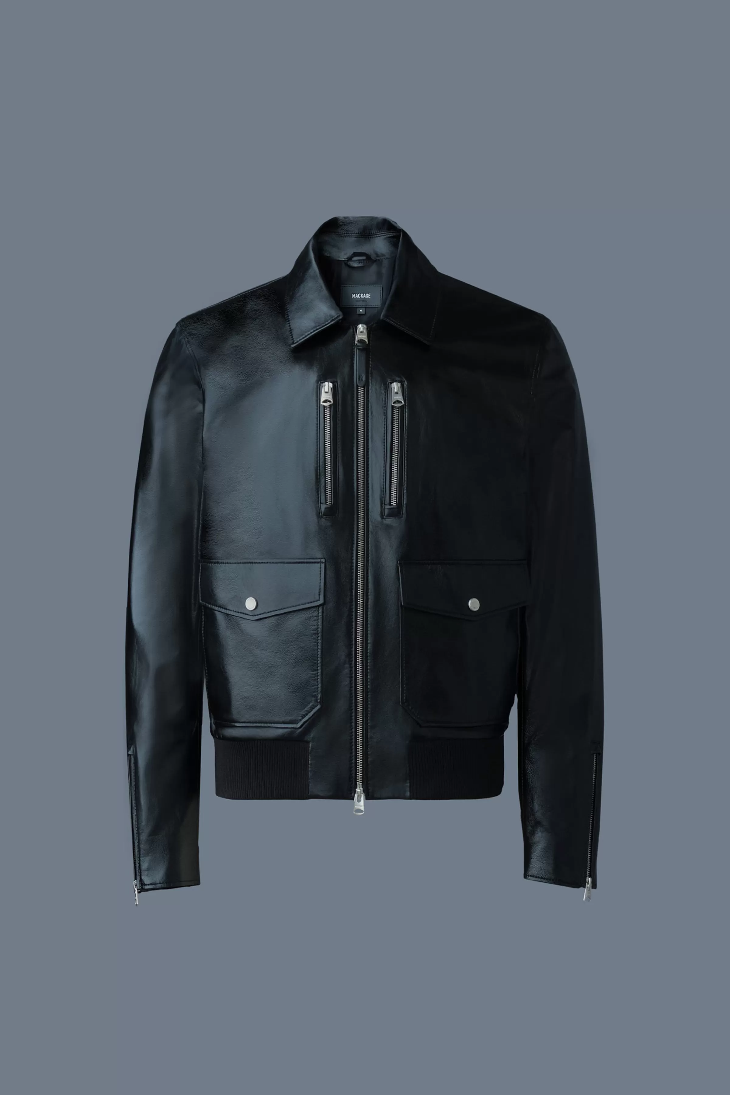 Chance, Spread Collar Leather Jacket | ® US | Mackage Fashion