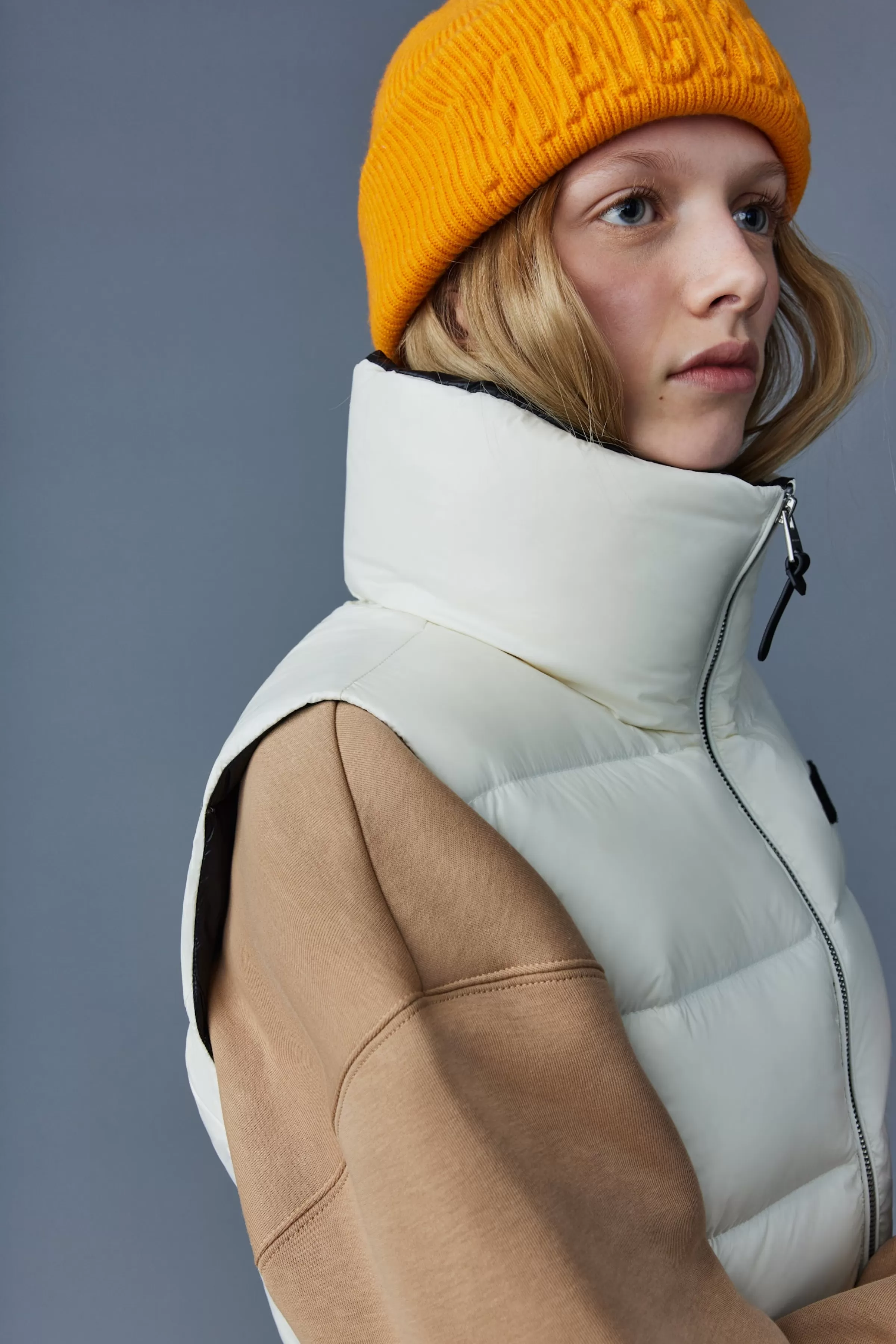Chaya, Lustrous Light Down Vest For Ladies | ® US | Mackage New