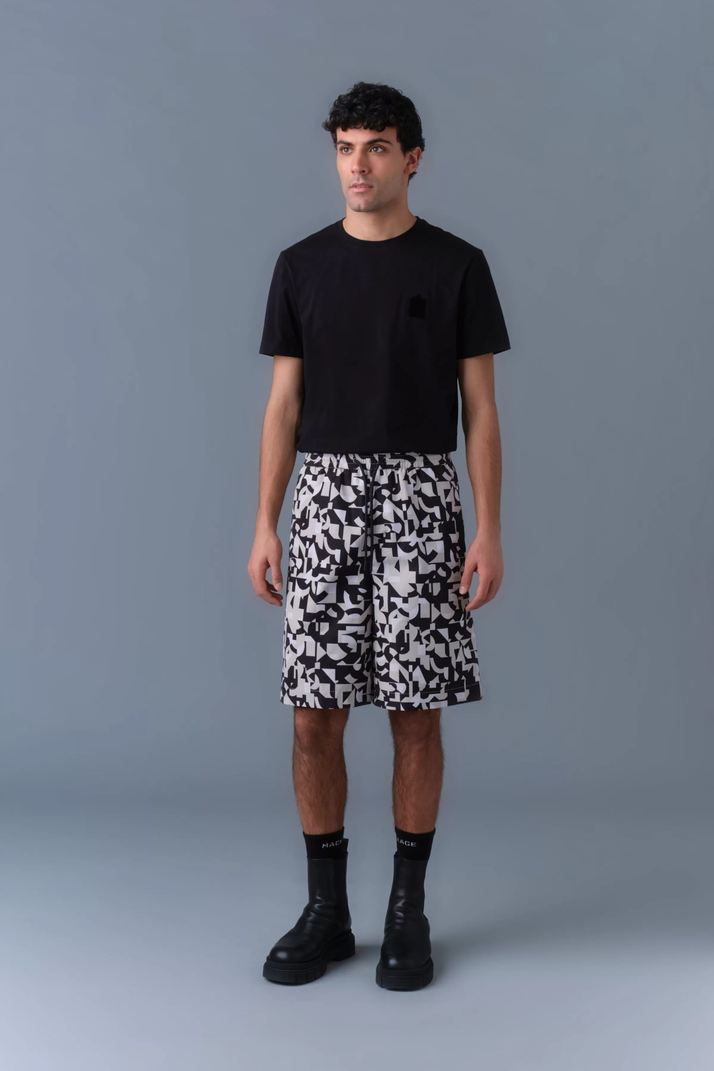 Dante, Abstract Geometric Recycled Shorts | ® US | Mackage Store