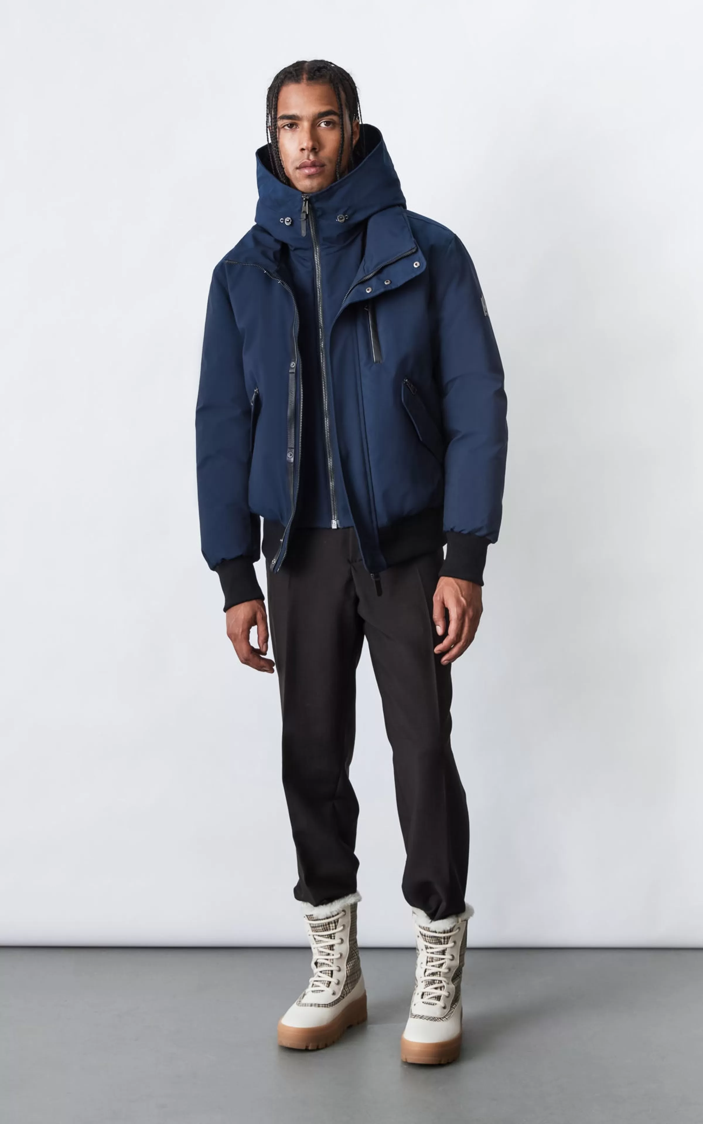 Dixon, 2-in-1 Down Bomber Jacket With Hooded Bib For Men | ® US | Mackage Shop