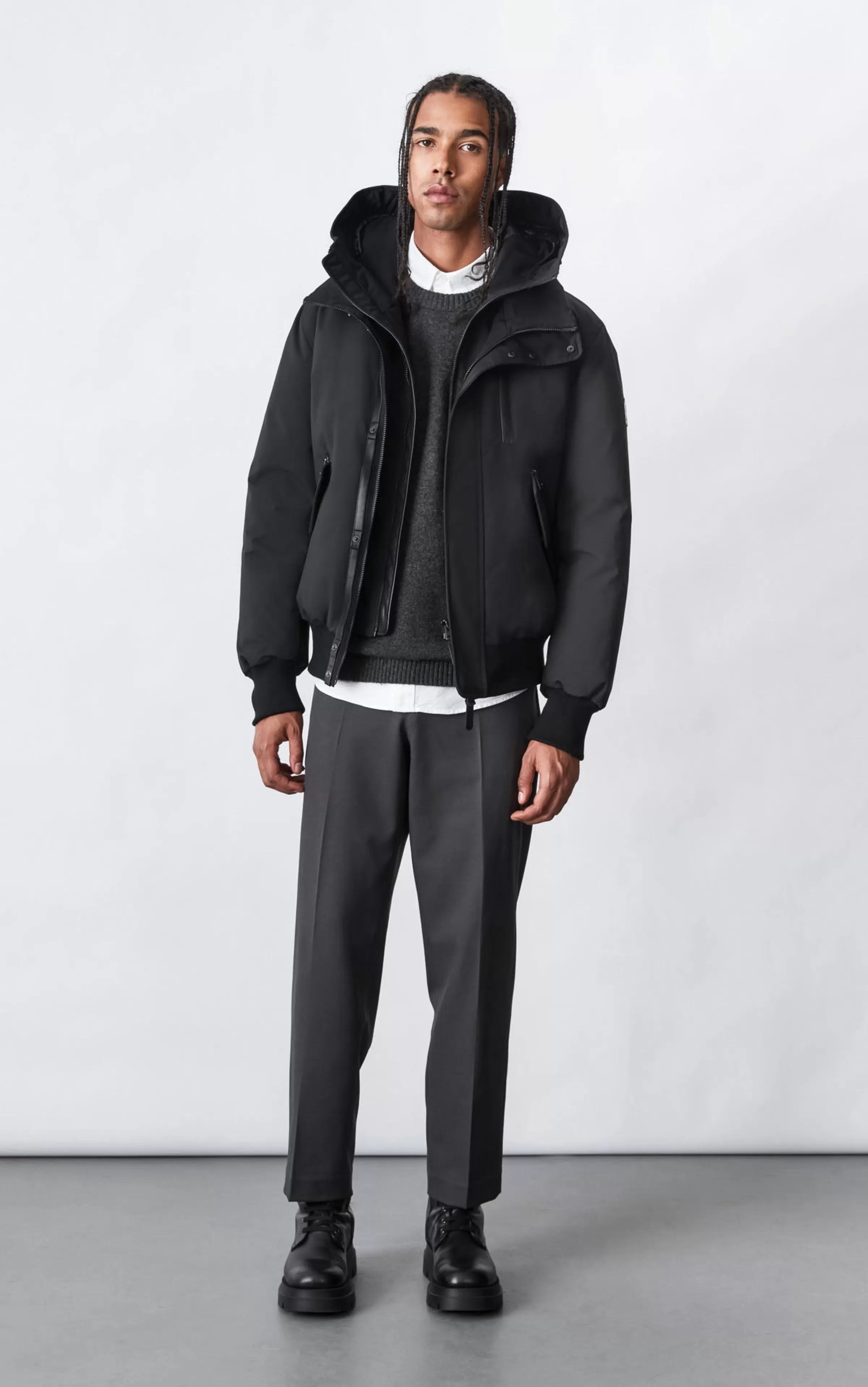 Dixon, 2-in-1 Down Bomber Jacket With Hooded Bib For Men | ® US | Mackage Shop