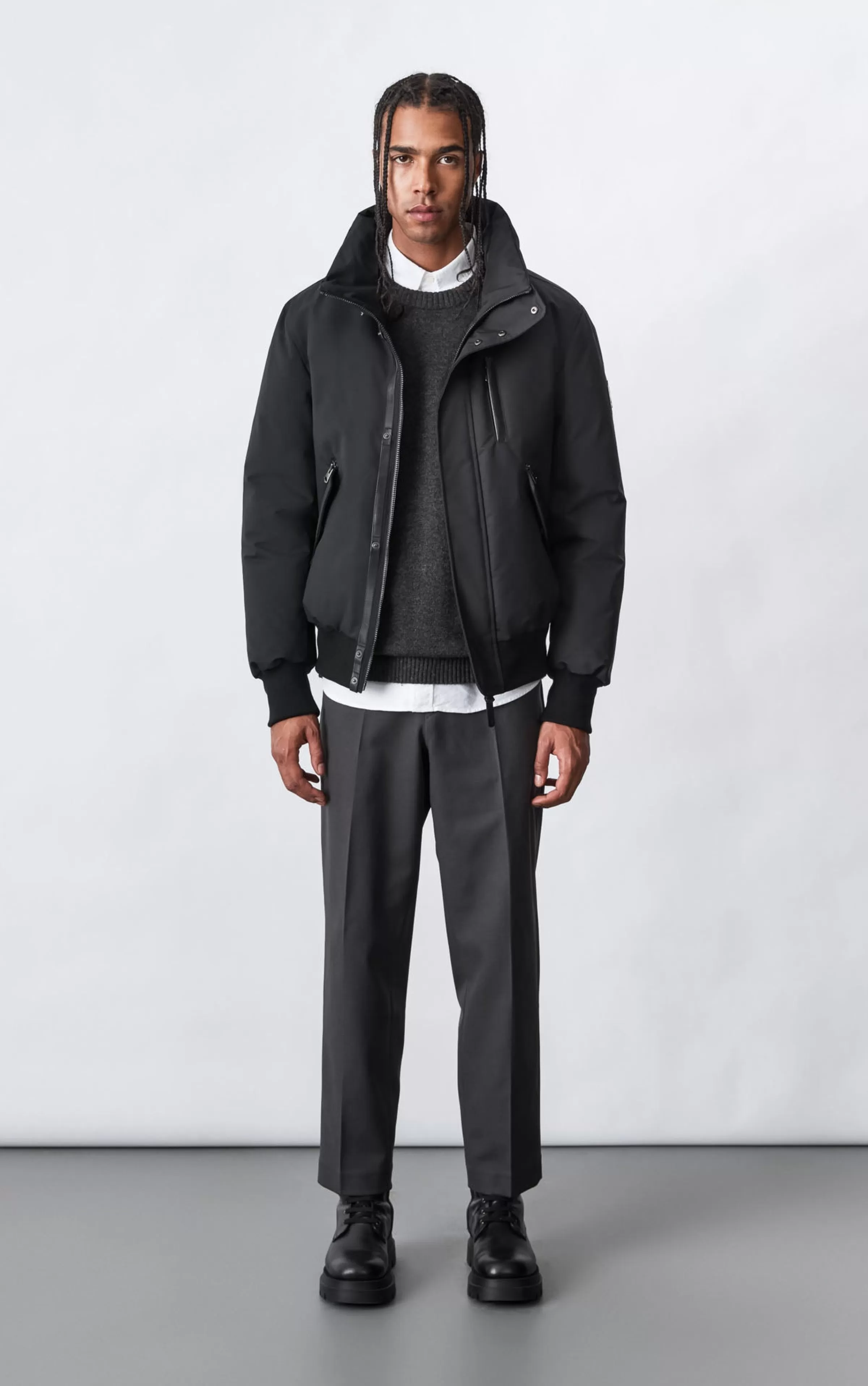 Dixon, 2-in-1 Down Bomber Jacket With Hooded Bib For Men | ® US | Mackage Shop