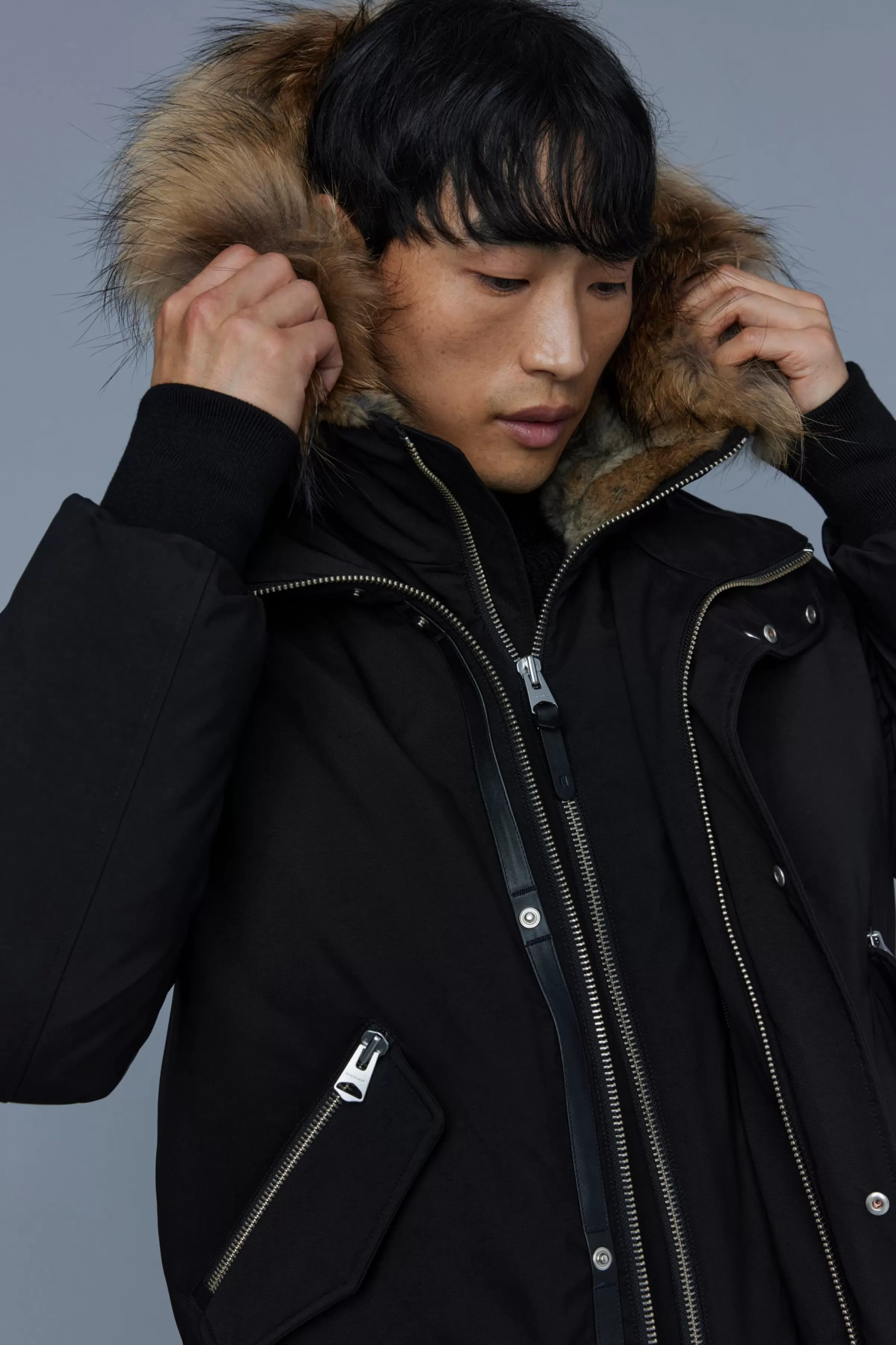 Dixon, 2-in-1 Nordic Tech Down Bomber With Natural Fur For Men | ® US | Mackage Sale