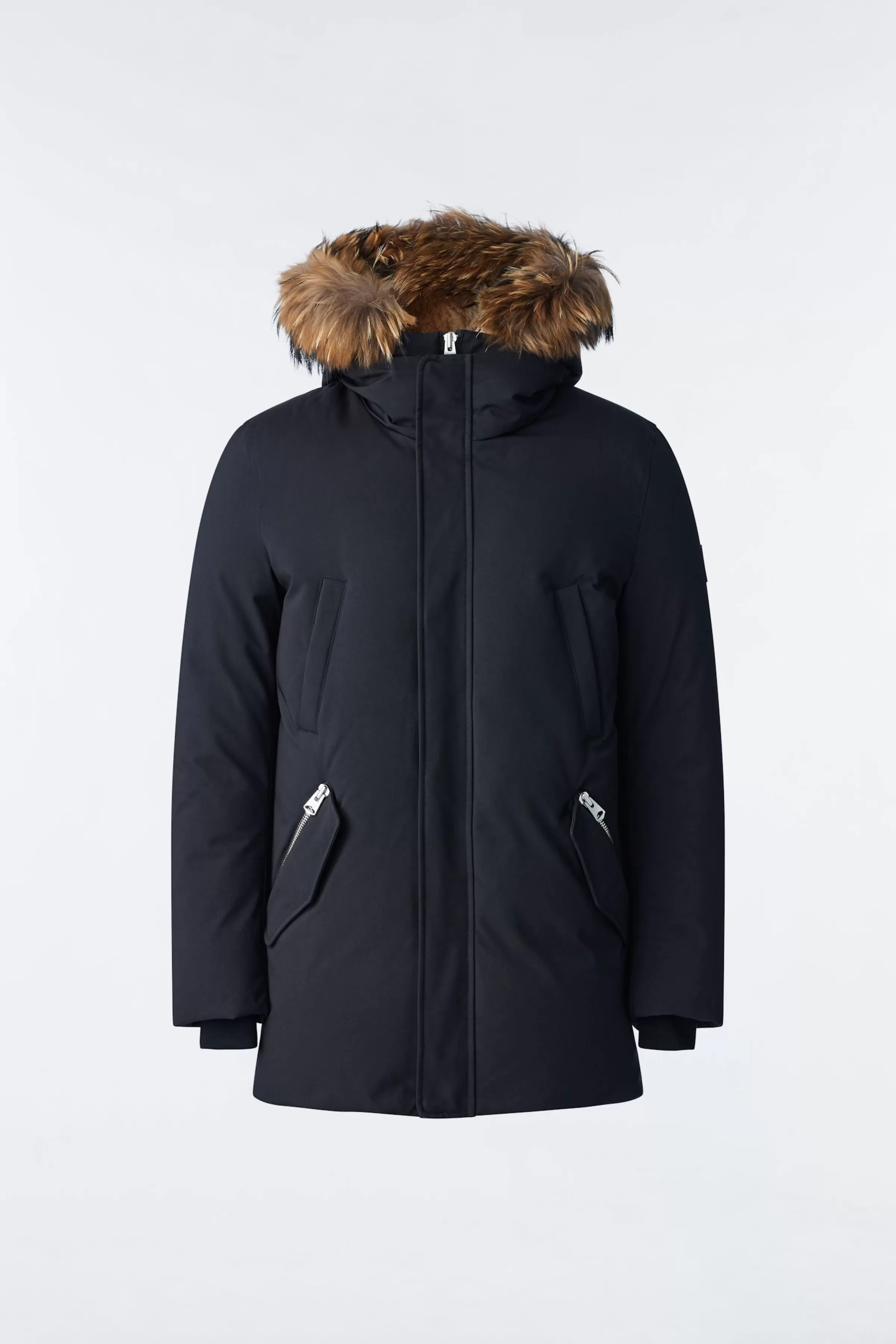 Edward, 2-in-1 Down Parka With Hooded Bib And Natural Fur For Men | ® US | Mackage Fashion