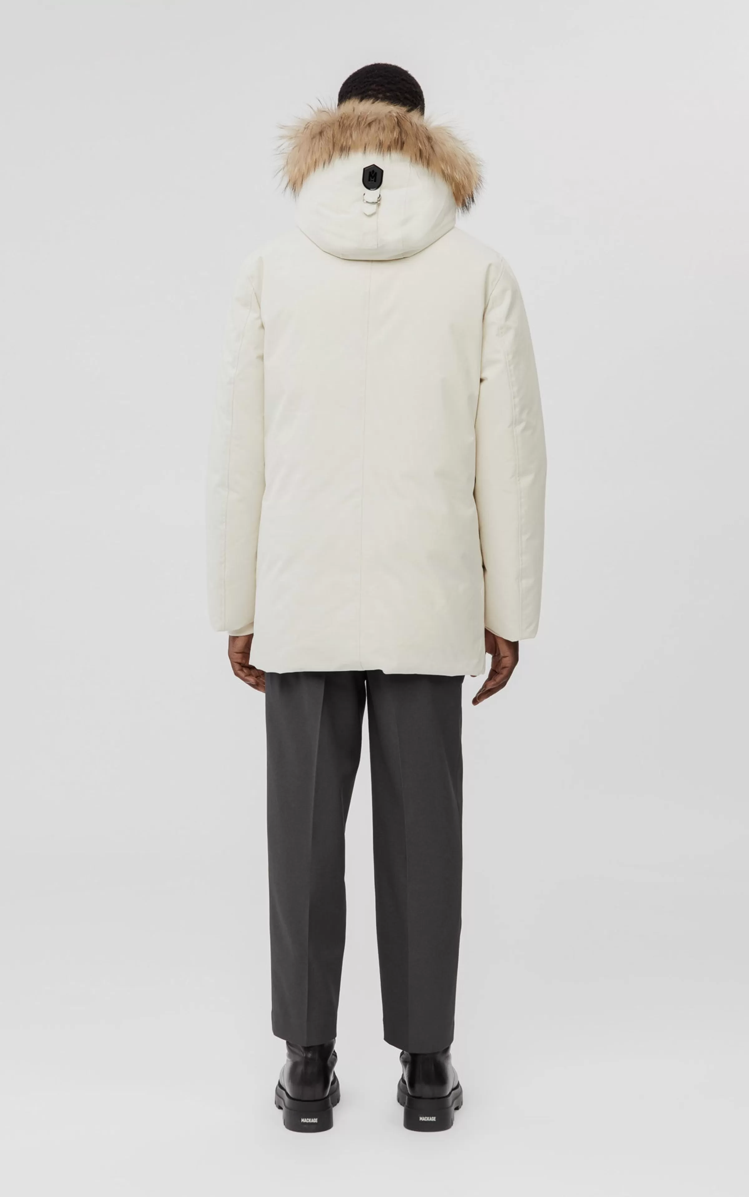 Edward, 2-in-1 Down Parka With Hooded Bib And Natural Fur For Men | ® US | Mackage Fashion