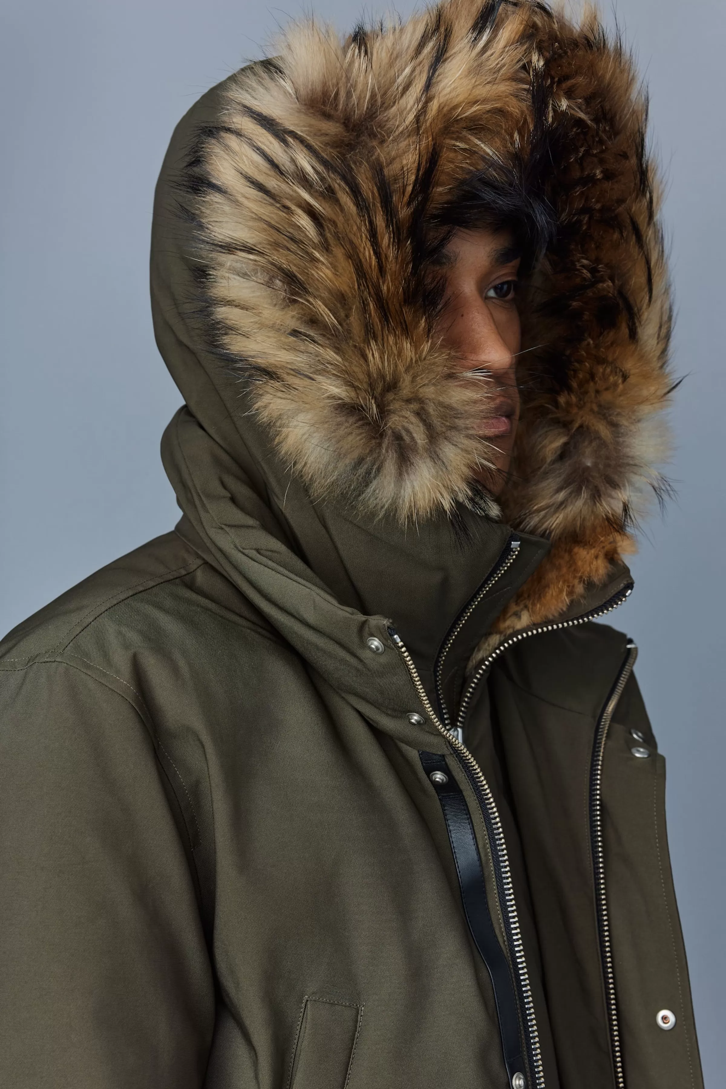 Edward, 2-in-1 Down Parka With Hooded Bib And Natural Fur For Men | ® US | Mackage Fashion