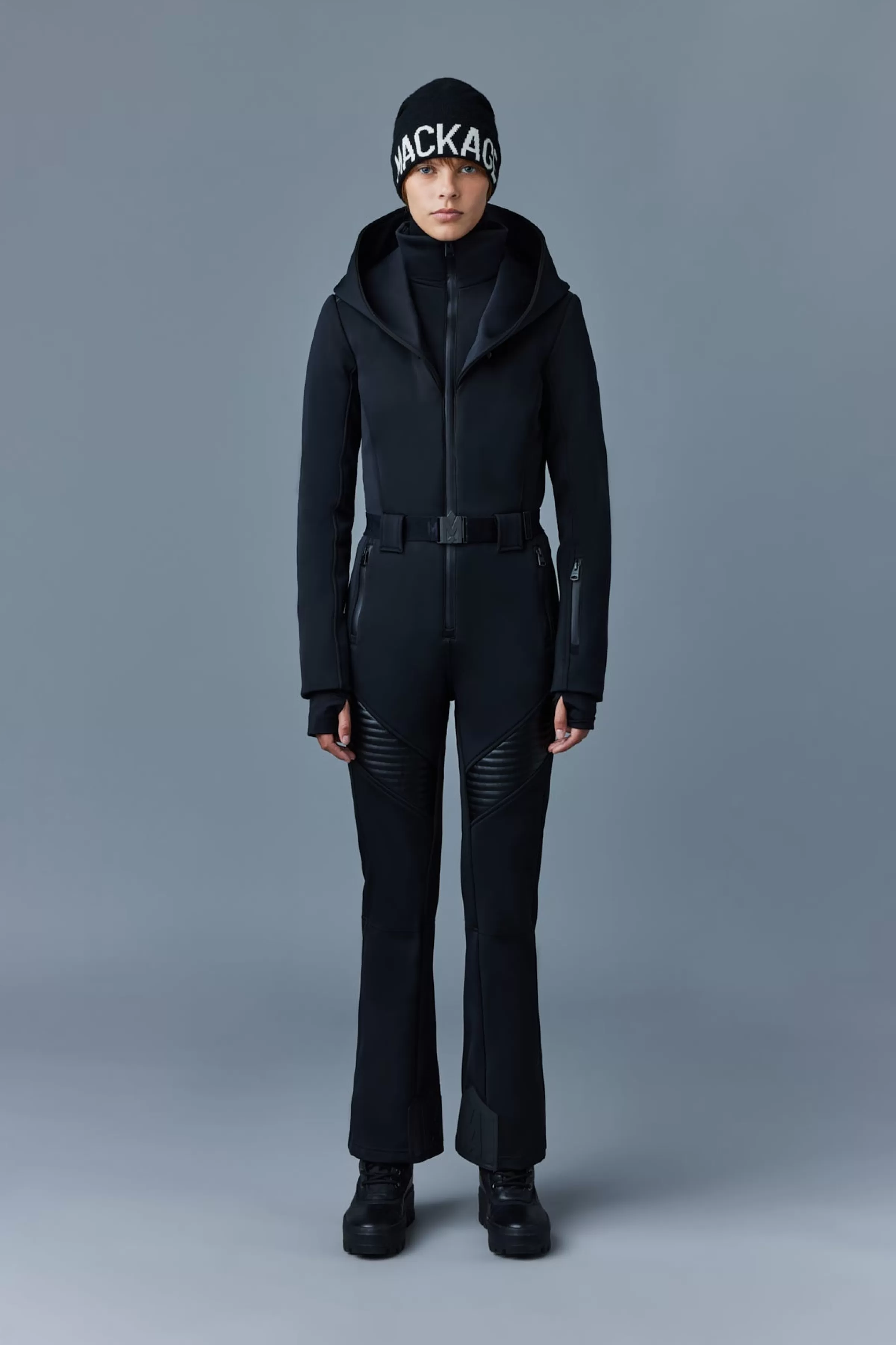Elle, Agile-360 Down Ski Suit With Removable Hood And Shearling Trim For Ladies | ® US | Mackage Cheap