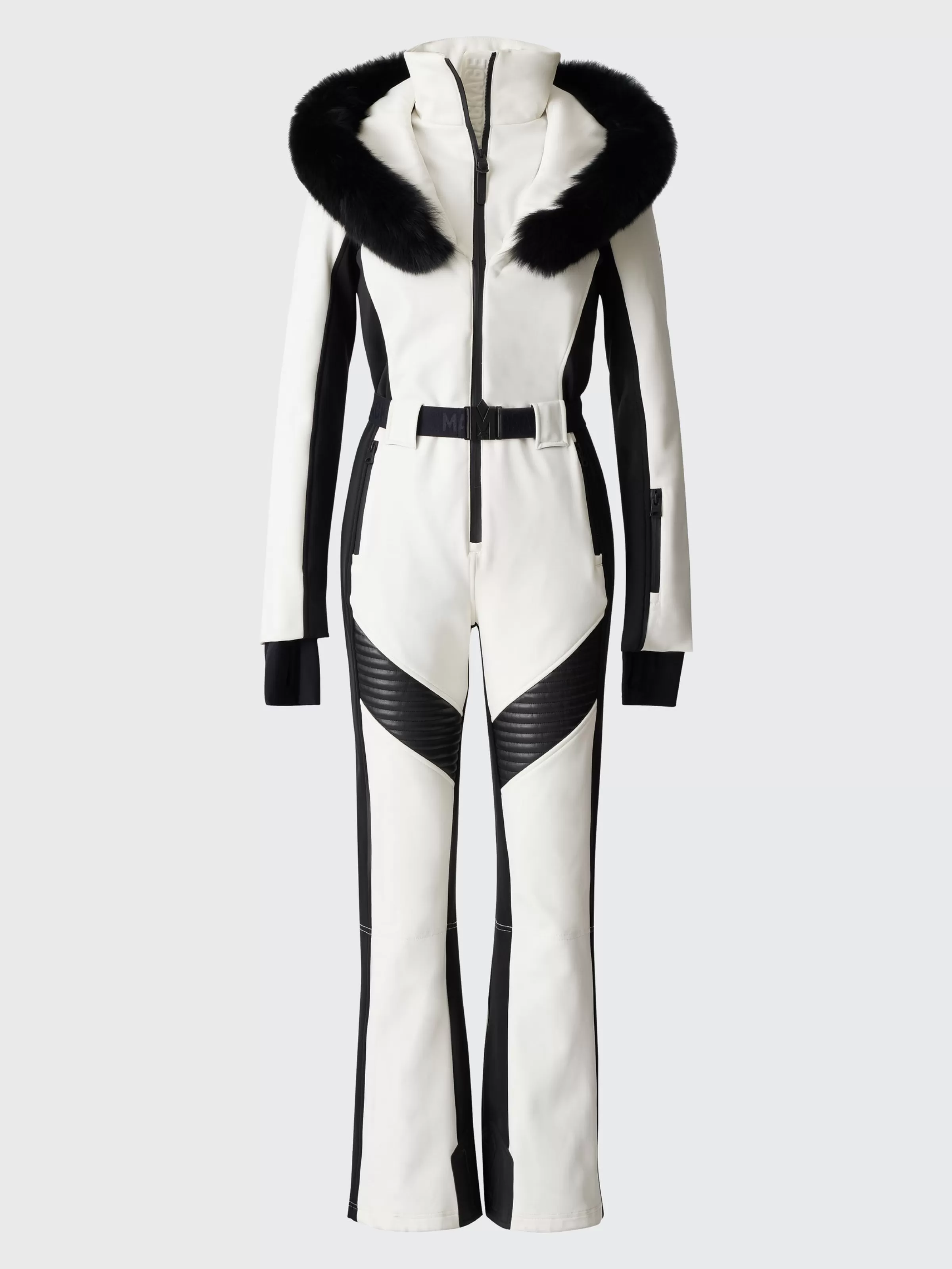 Elle, Techno Fleece Ski Suit With Removable Hood And Fur Trim For Ladies | ® US | Mackage Clearance