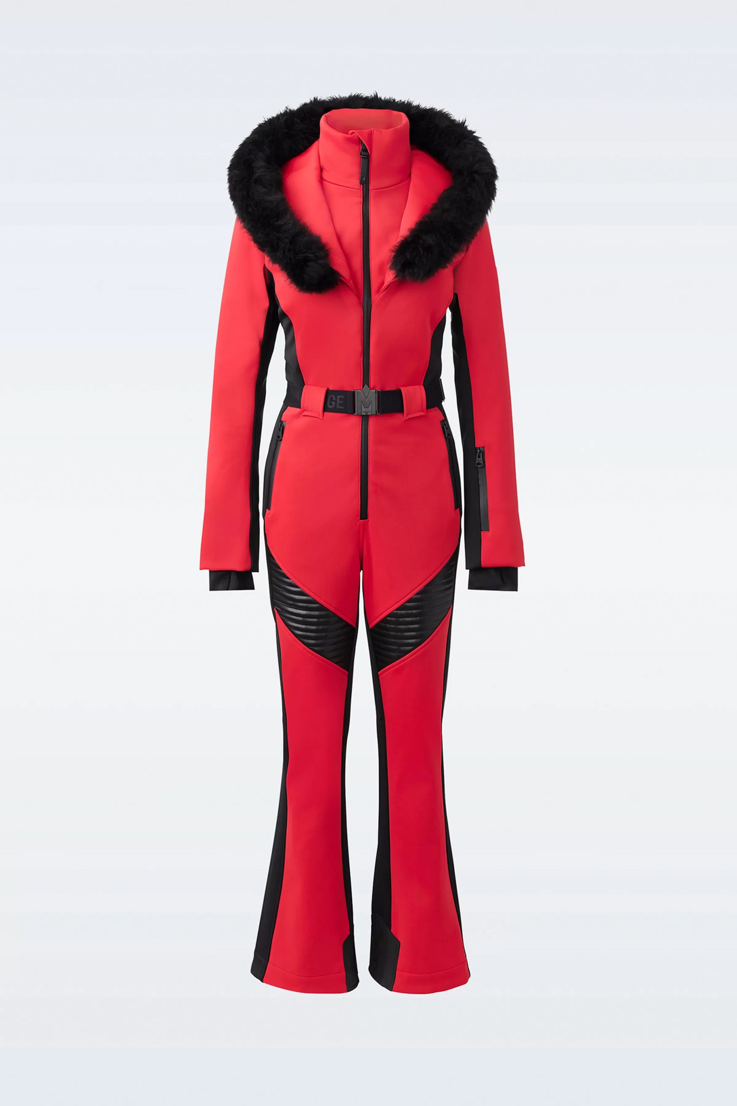 Elle, Techno Fleece Ski Suit With Removable Hood And Fur Trim For Ladies | ® US | Mackage Clearance