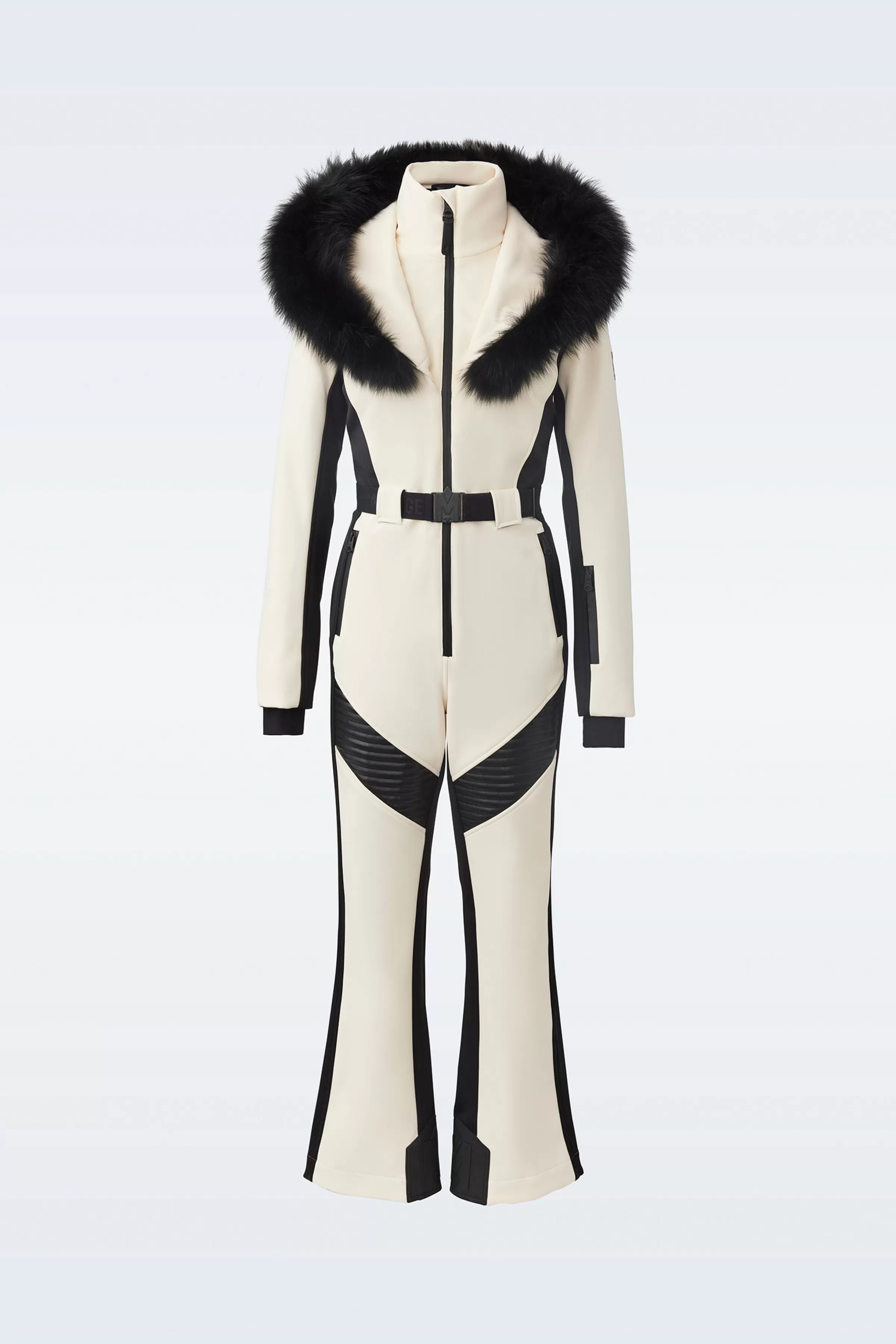 Elle, Techno Fleece Ski Suit With Removable Hood And Fur Trim For Ladies | ® US | Mackage Clearance