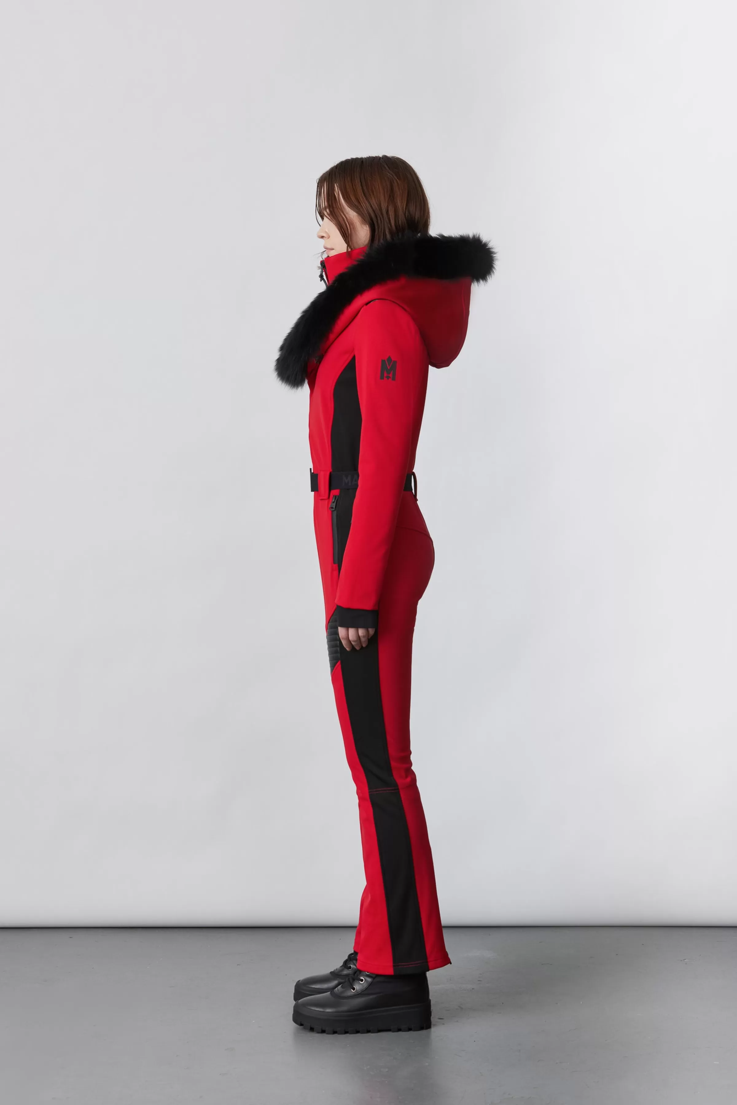 Elle, Techno Fleece Ski Suit With Removable Hood And Fur Trim For Ladies | ® US | Mackage Clearance