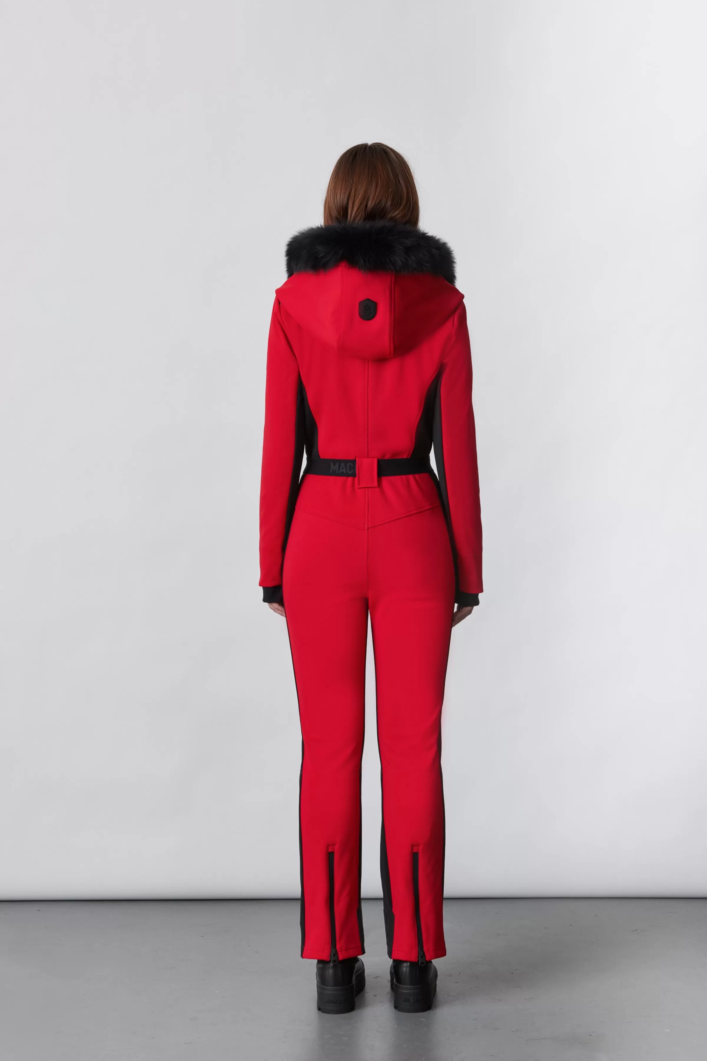 Elle, Techno Fleece Ski Suit With Removable Hood And Fur Trim For Ladies | ® US | Mackage Clearance