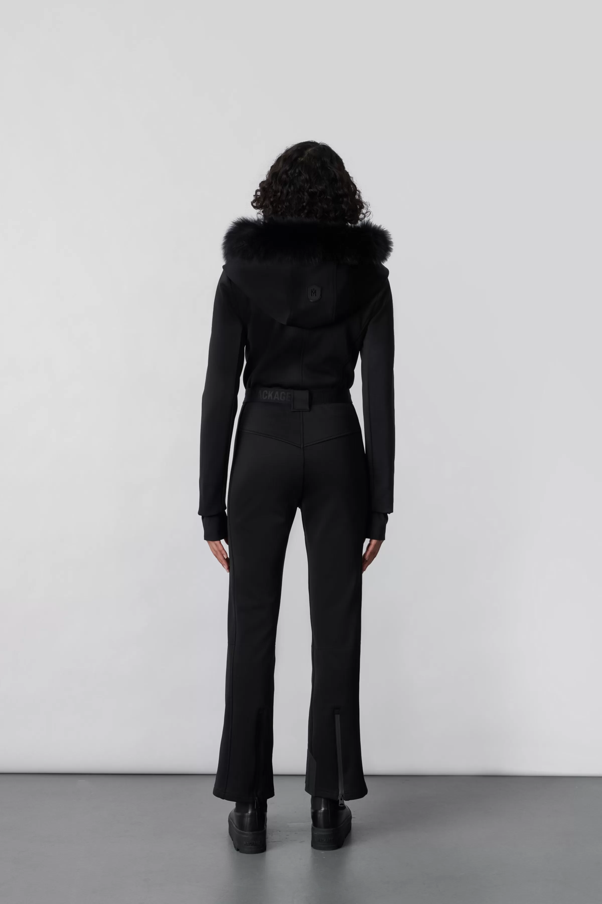 Elle, Techno Fleece Ski Suit With Removable Hood And Fur Trim For Ladies | ® US | Mackage Clearance