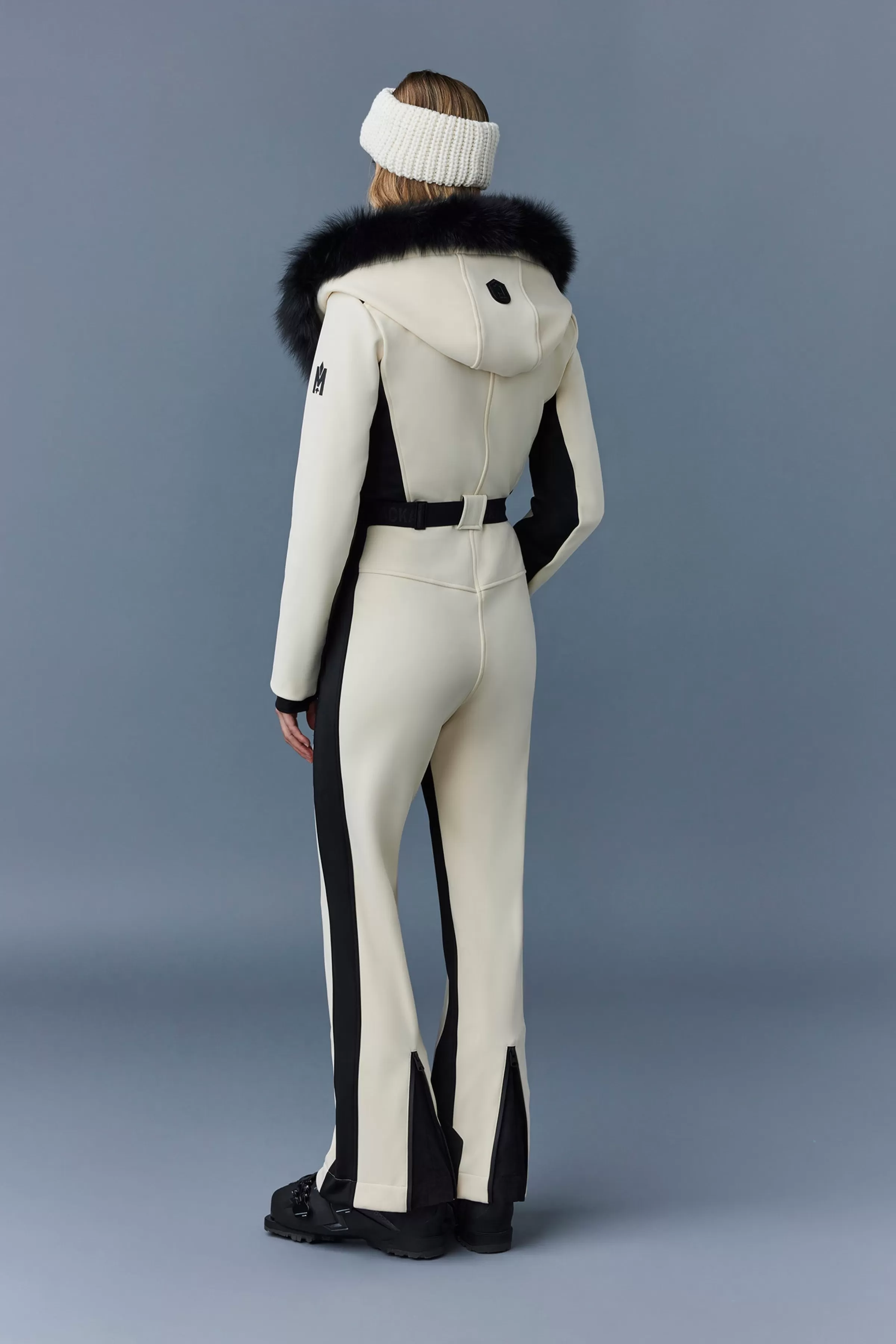 Elle, Techno Fleece Ski Suit With Removable Hood And Fur Trim For Ladies | ® US | Mackage Clearance