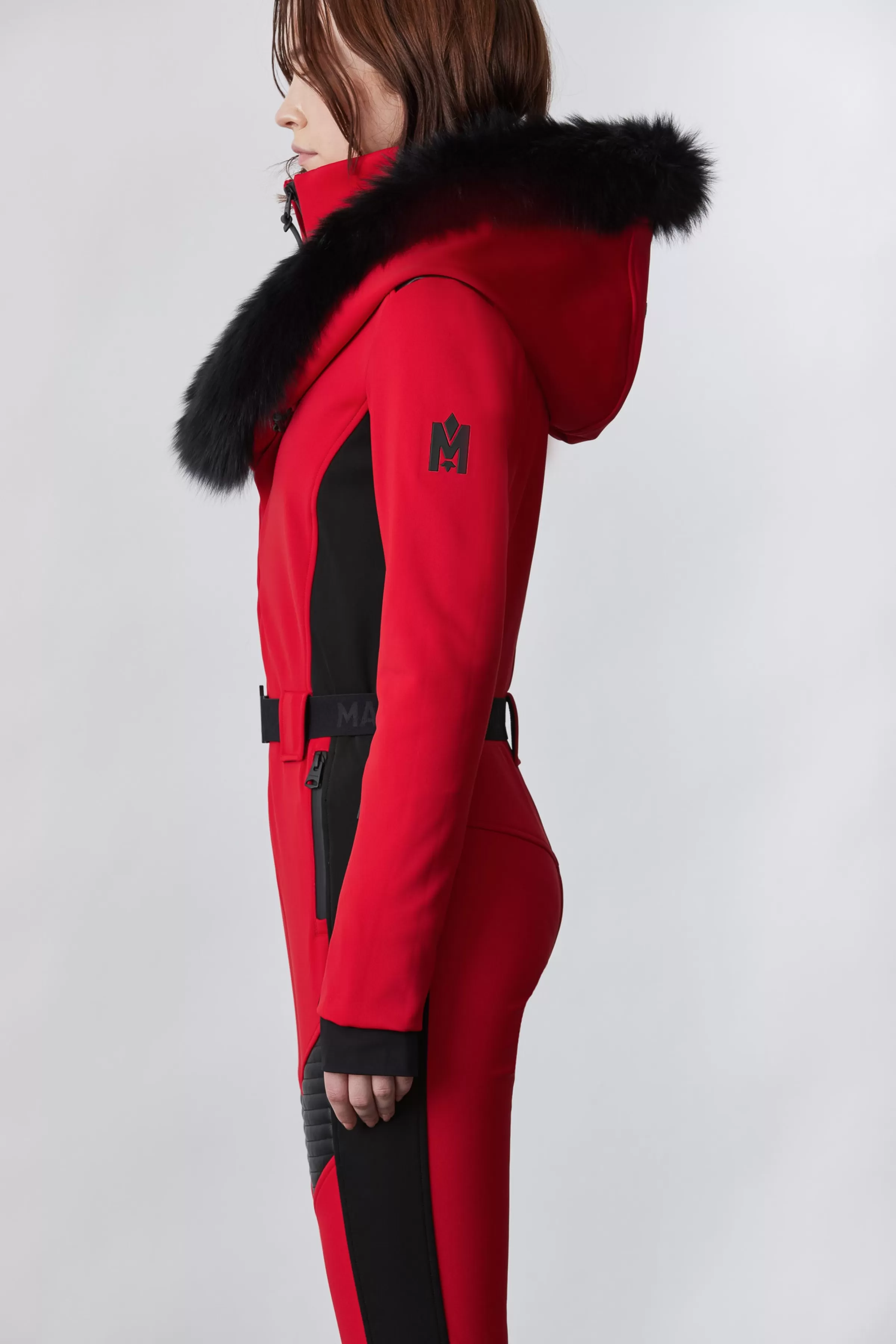 Elle, Techno Fleece Ski Suit With Removable Hood And Fur Trim For Ladies | ® US | Mackage Clearance
