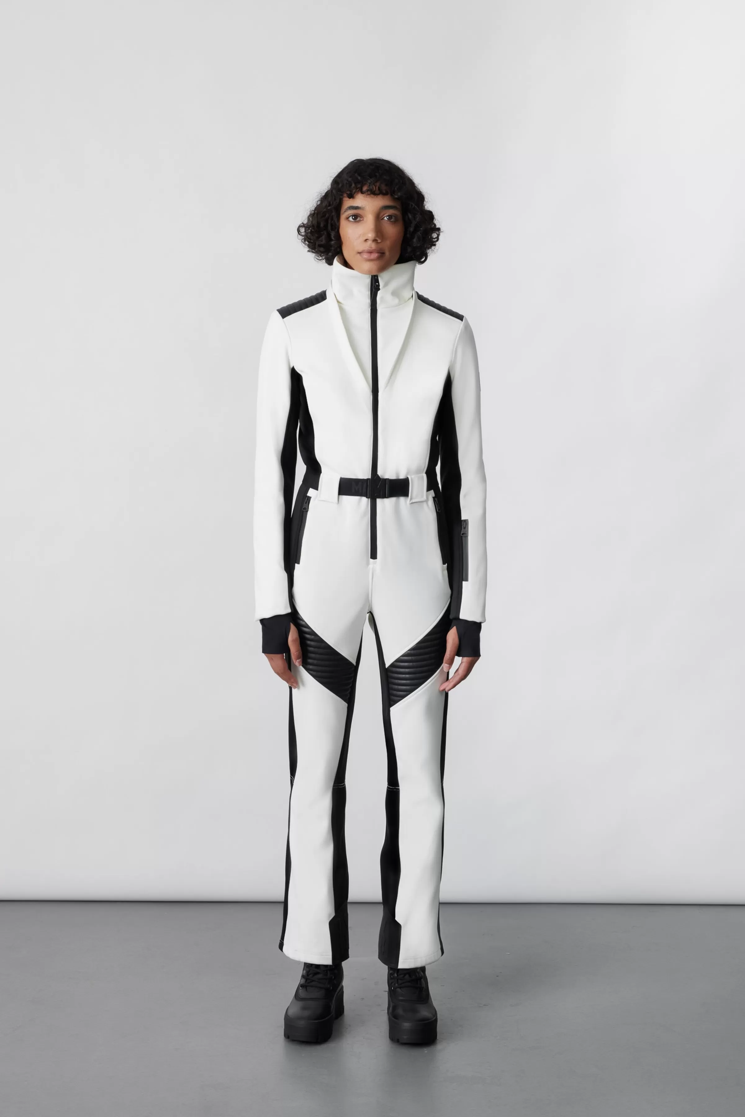 Elle, Techno Fleece Ski Suit With Removable Hood And Fur Trim For Ladies | ® US | Mackage Clearance